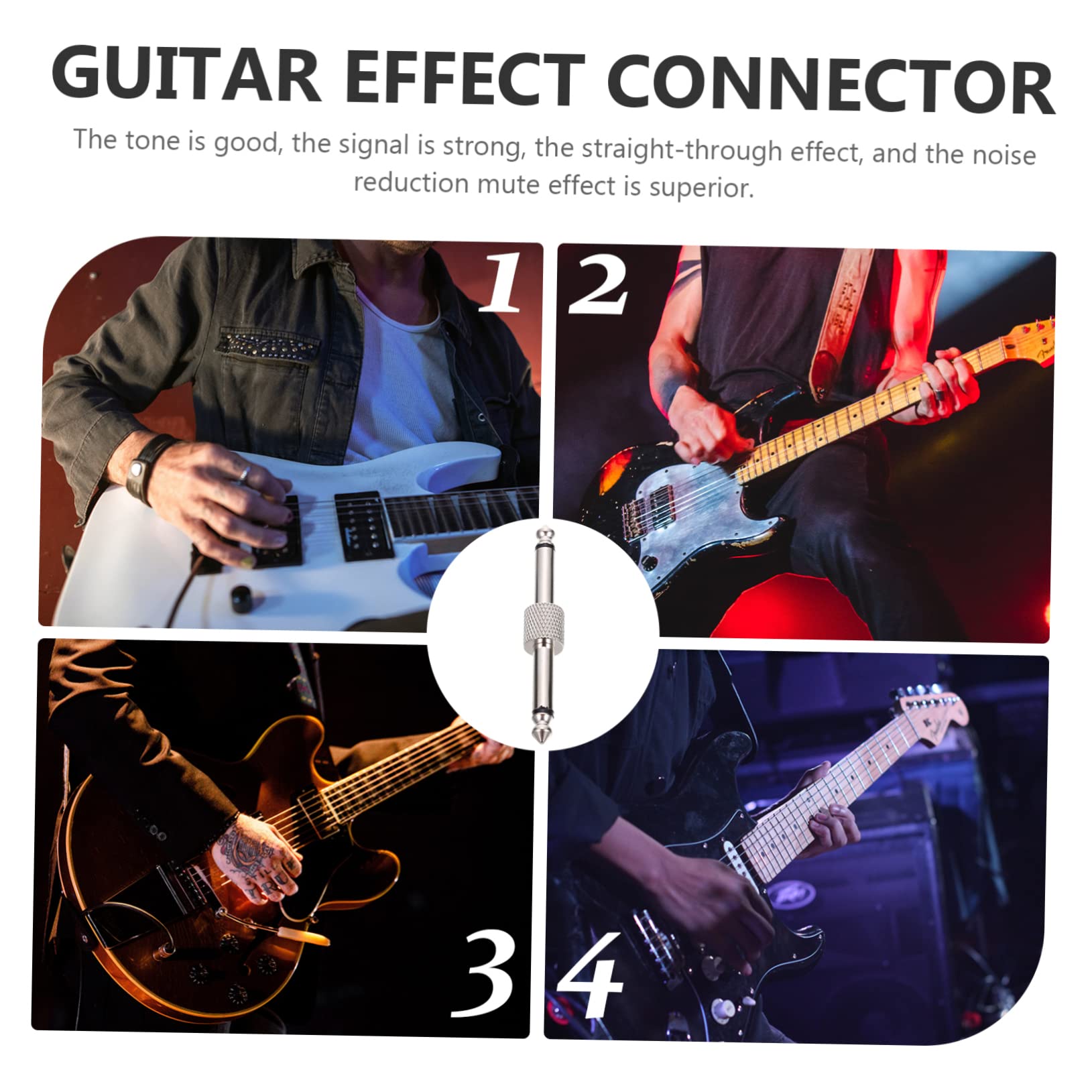 ibasenice 15stücke Gitarrenpedal Verbindungsadapter Audio-koppler Für Effektpedale Nickelbeschichtet Einfache Installation Optimal Für Pedalboards