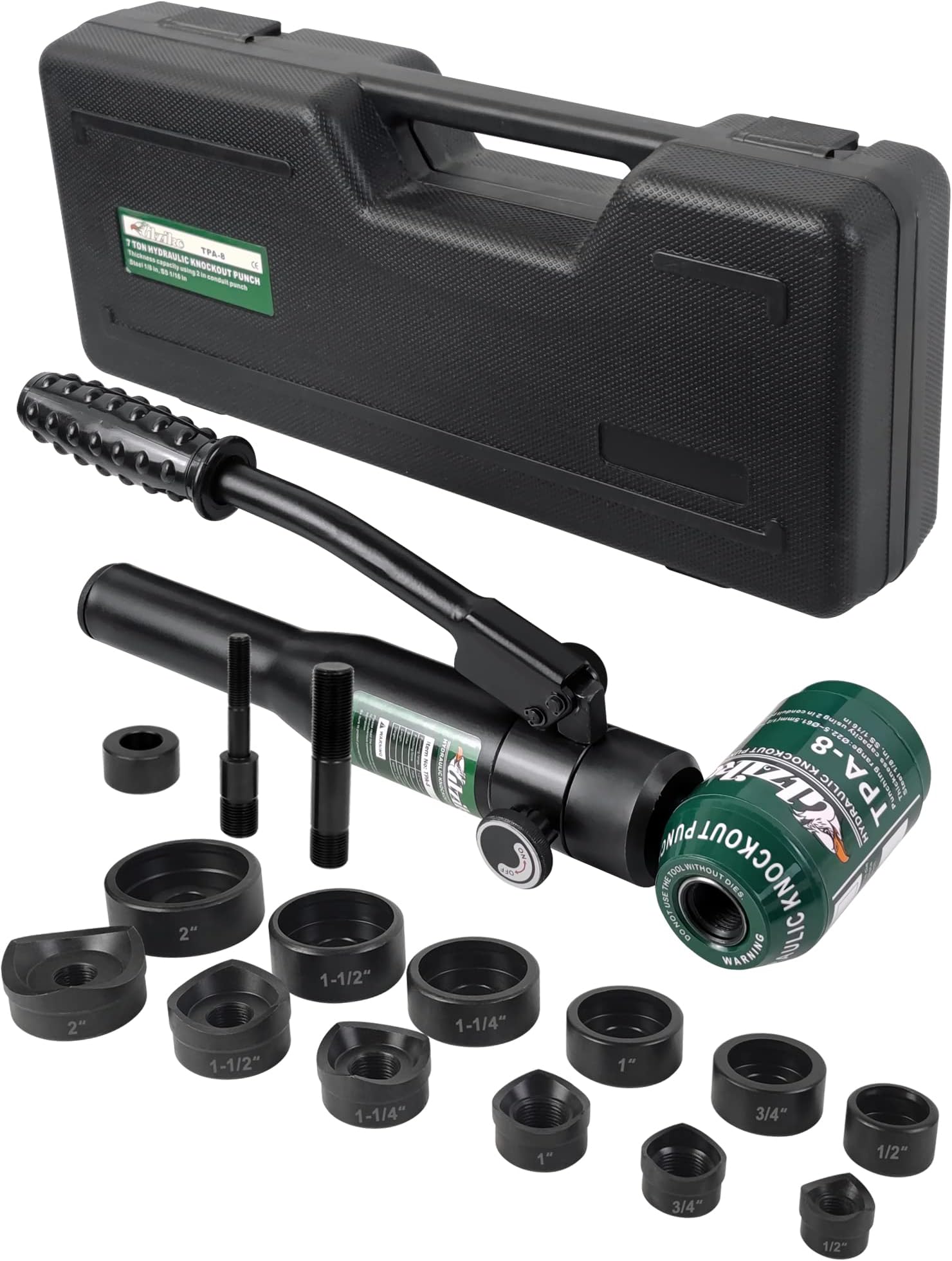 Greenlee 7235BB SlugBuster 1/2" 11/4" Manual Knockout Set for Use