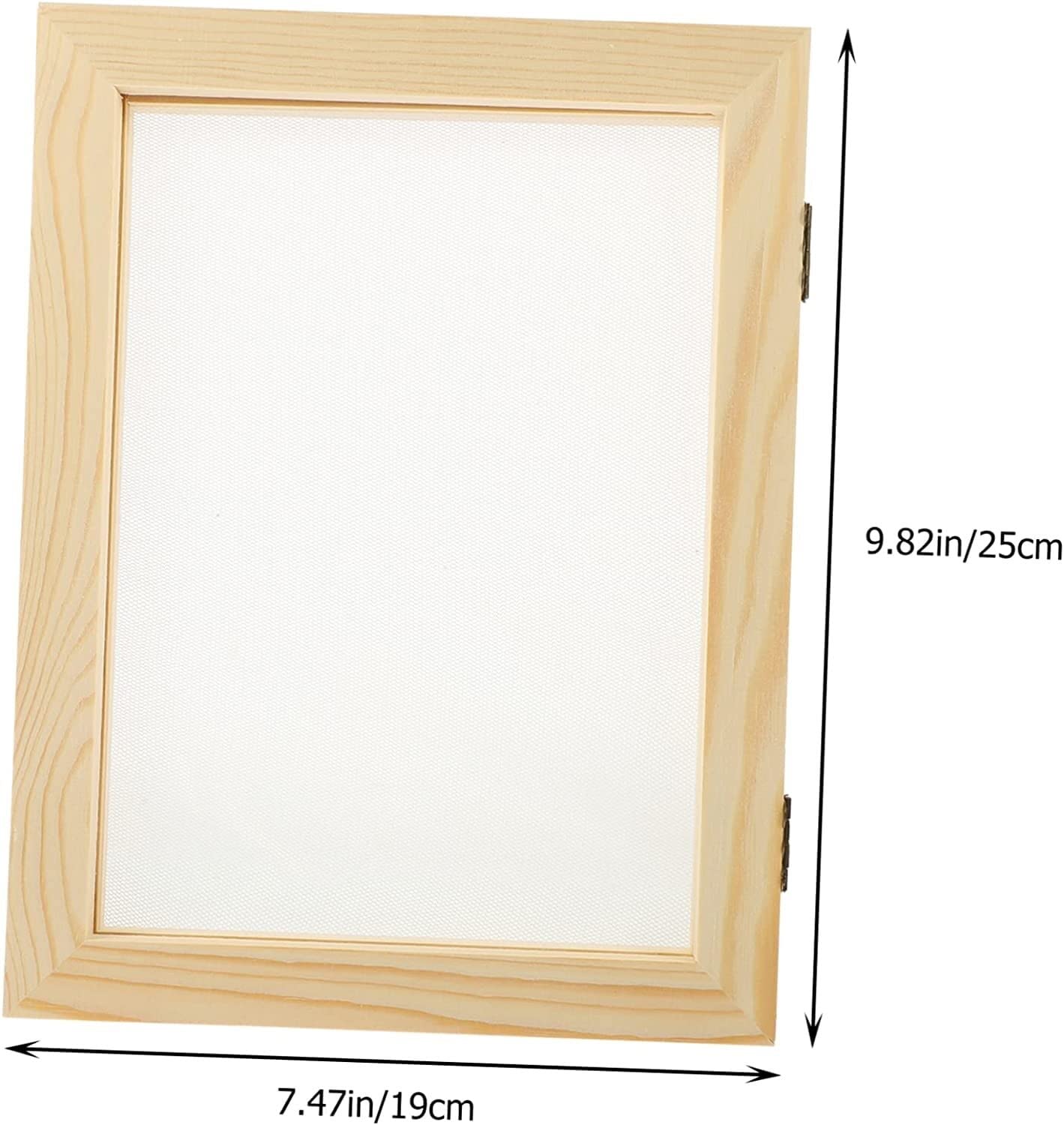 Dekoracje domowe rękodzieła, 4 szt. Materiały do ​​drukowania ramek DIY Rzemiosło Deckle Wytwarzanie papieru Drewniane dostawy Kwiaty Narzędzie dla dzieci Sito do rękodzieła Papier do form Siatka Form