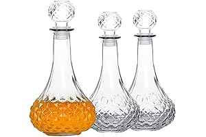 Glass Bottles with Caps, 27 Oz Whisky Decanter, Delicate Decanter Set