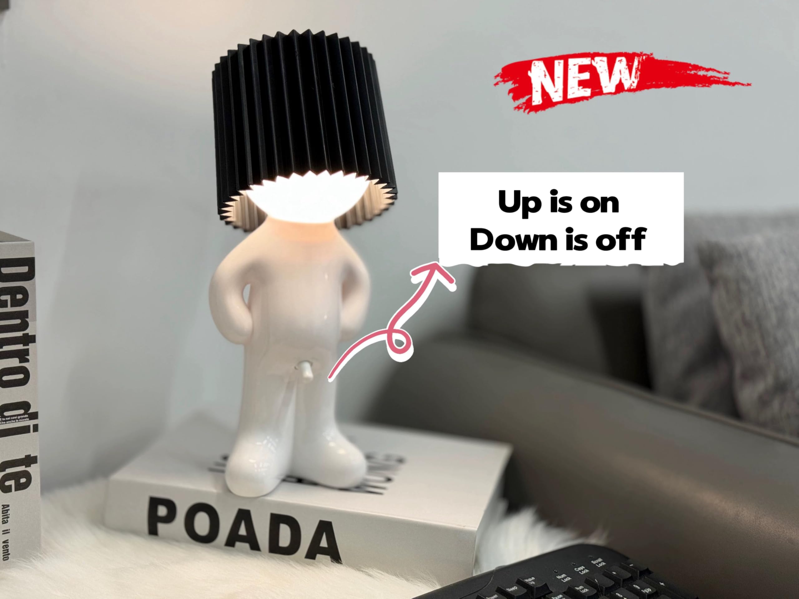 Bedside Night Light, shy man lamp， Birthday Christmas G-ifts for Boyfriend Girlfriend, Funny Anniversary Gag Gifts, Husband Wife G-ifts, White Elephant Gifts for Adults,White Elephant Gifts for Adults