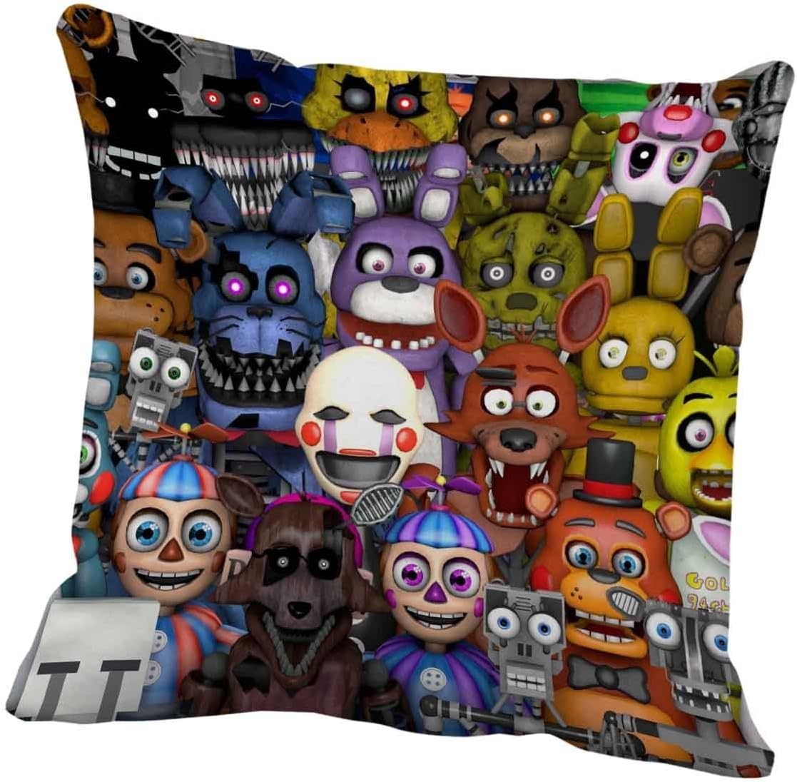 Fnaf world all Cushion Pillow Case 20"x20"