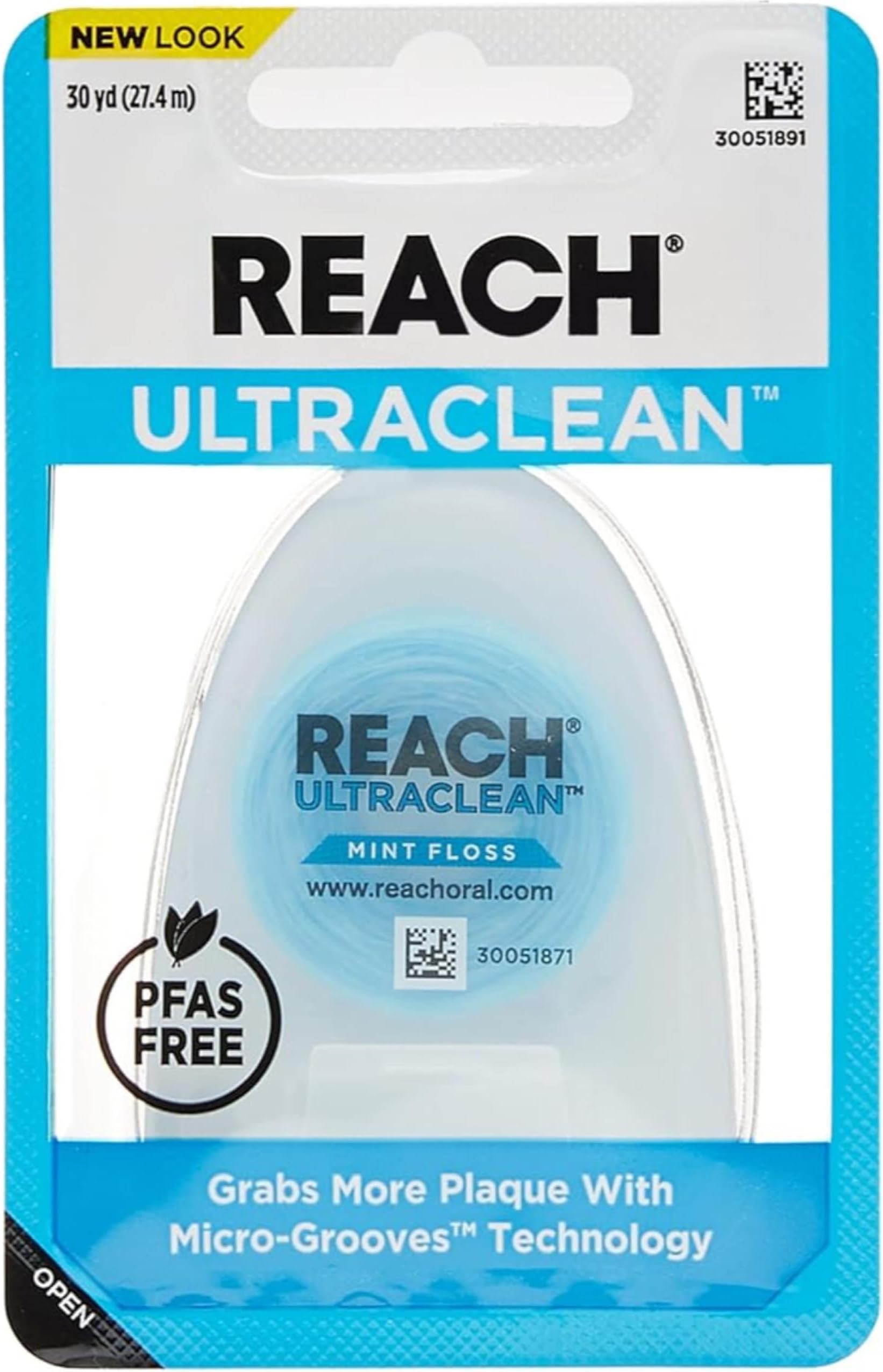 Ultraclean Dental Floss, Oral Care, Mint-Flavored, 30 Yards (Pack of 6)