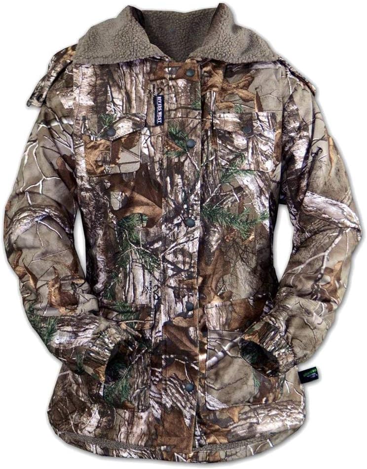Rivers West Women's Waterproof Windproof Camouflage Fleece Hunting Gear - Arctic Fox Parka