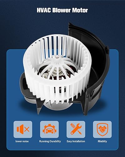 Miniatura 3 de ECCPP Motor de ventilador de calefactor de CA HVAC con jaula de ventilador frontal para 07-2015 para Audi Q7/03-2010 para Porsche Cayenne /04-2010