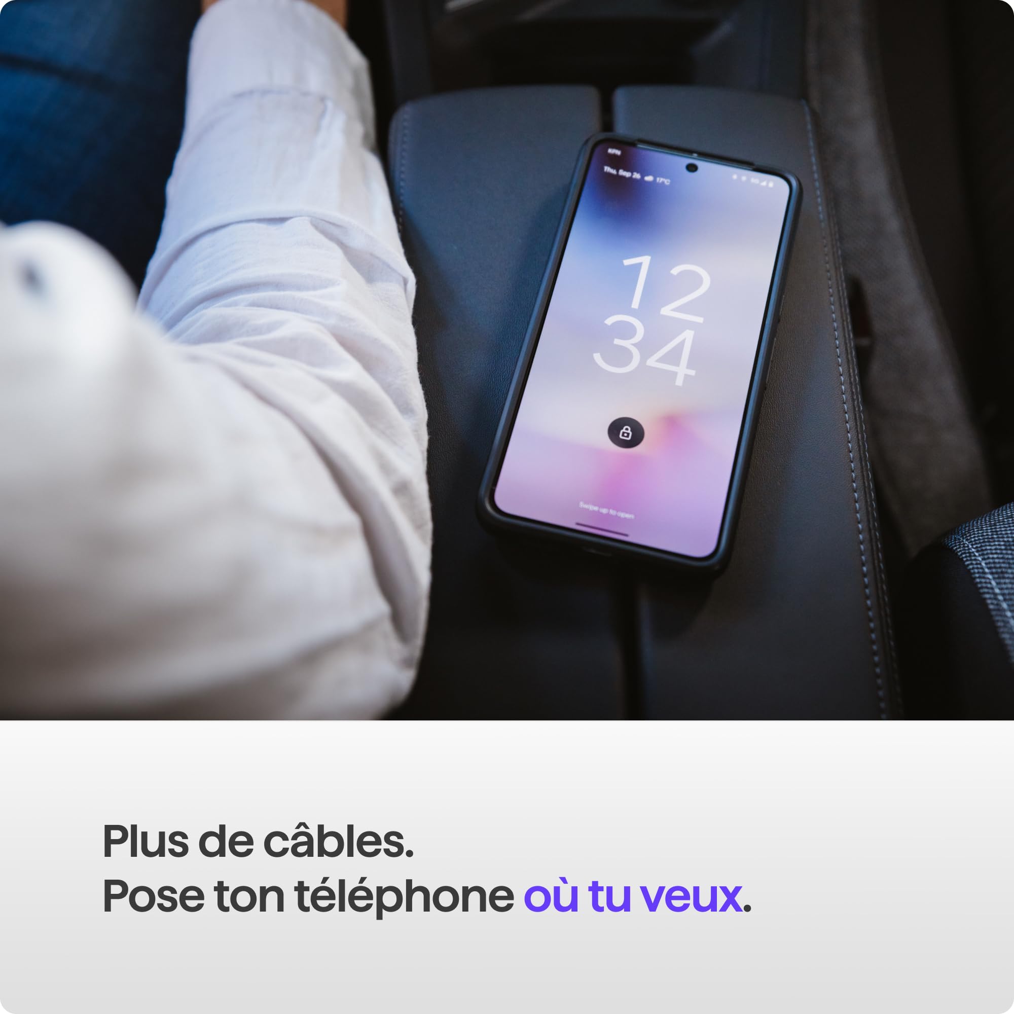 AAWireless Two+ Android Auto et Apple Carplay 2 en 1 - Connexion sans fil via Bluetooth et WiFi - Convient pour iOS 10+ et Android 11+ - Bouton multifonction - Fabriqué en Europe