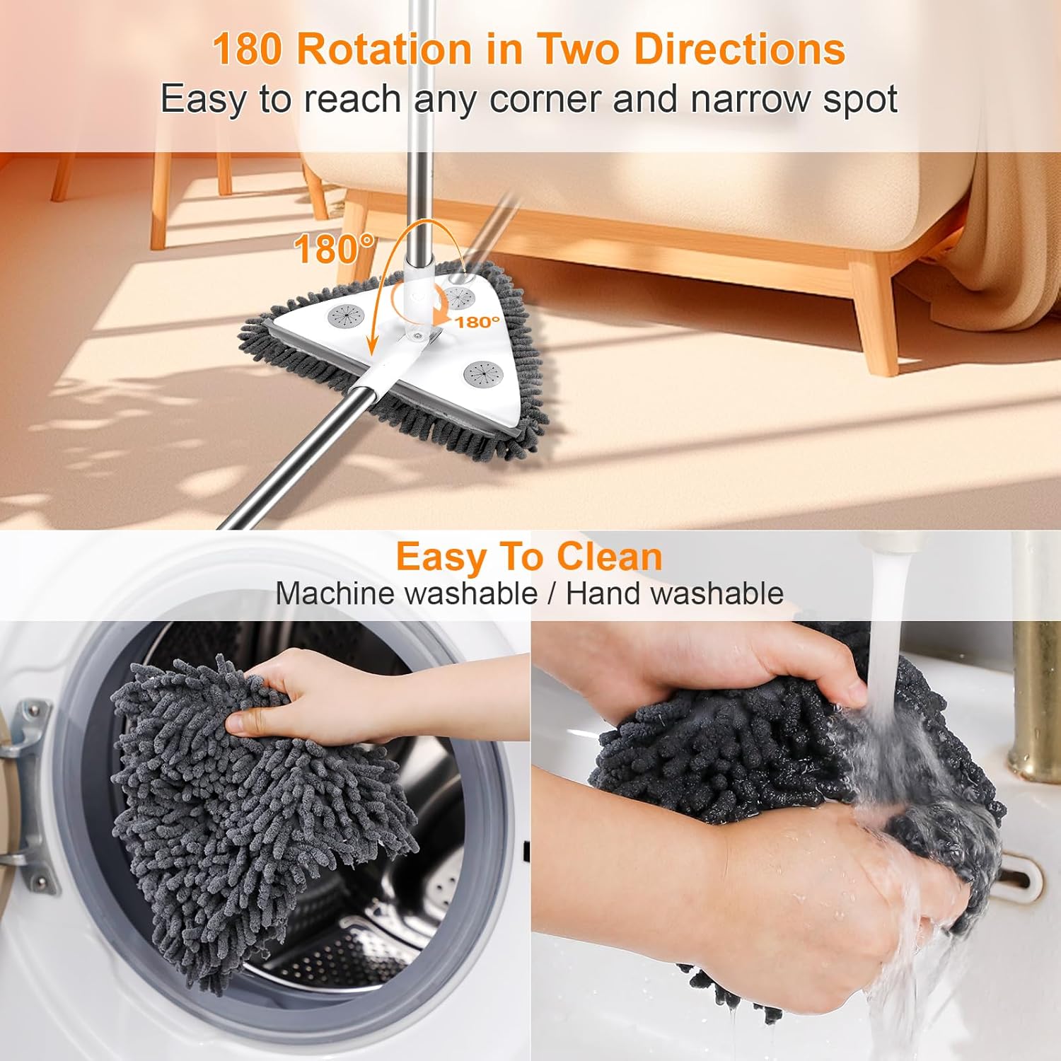 Profal Window Squeee, 1 Squeee Window Cleaner l with Long