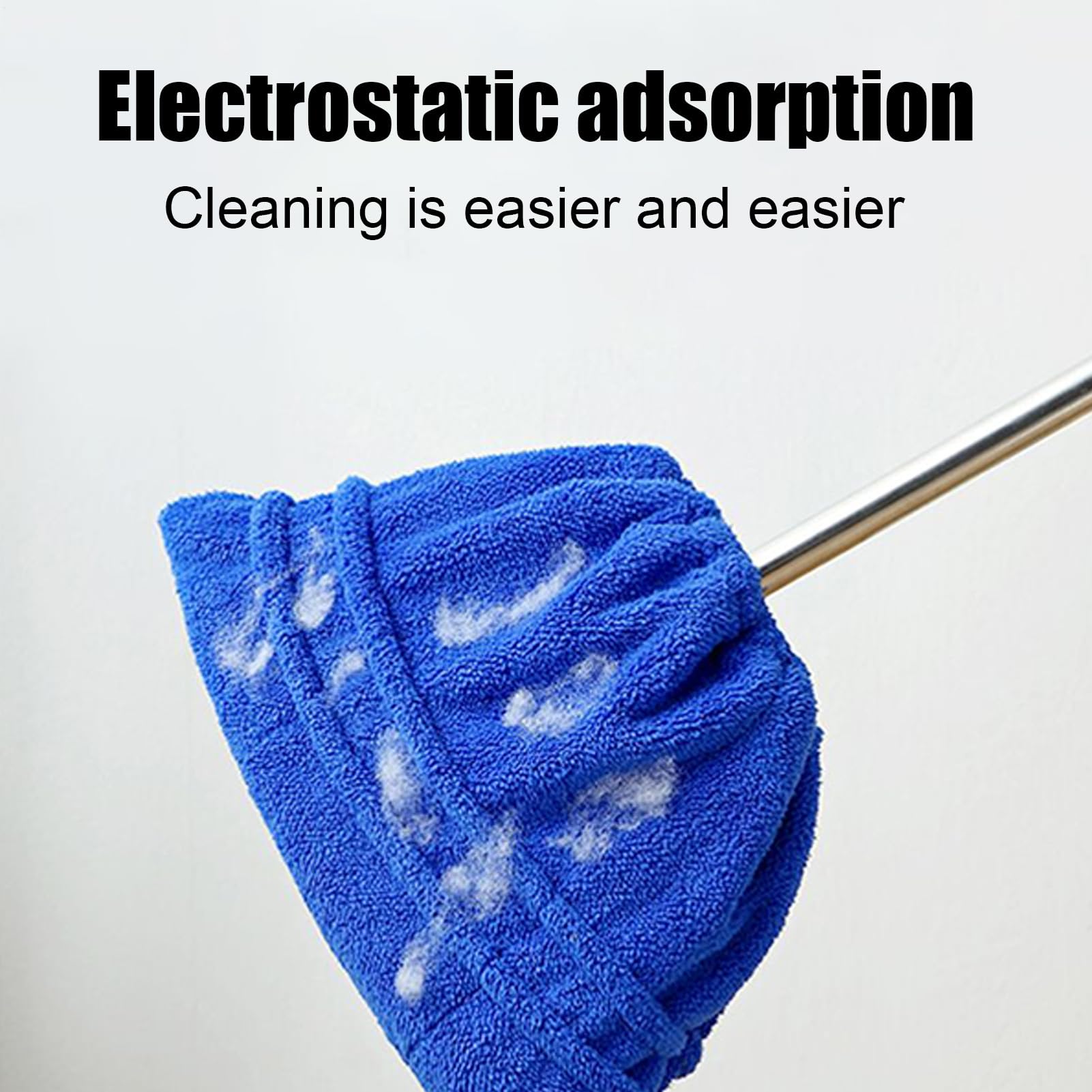 Housse de protection pour essuyage, protection pratique pour le nettoyage des sols, recharge pour balayer le stratifié, le parquet, le carrelage, l'épilation, les toiles d'araignée, la maison et le