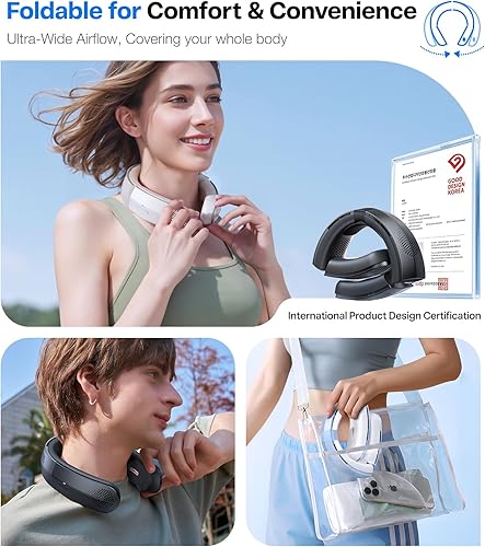 Miniatura 6 de TORRAS COOLiFY Lite - Ventilador de cuello, la potencia más fuerte de la industria, ventilador de cuello portátil con batería de 14 horas,
