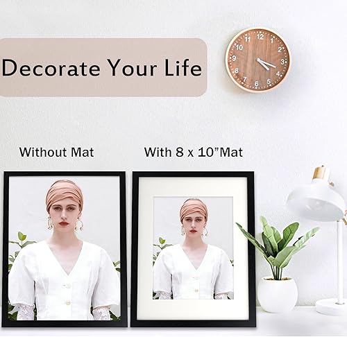 Miniatura 8 de Portarretratos de madera de 4 x 4 pulgadas, marco de fotos cuadrado marrón envejecido para decoración de pared y mesa