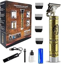 Buddha.Trimmer Beard Trimmer For Men, Rechargeable Professional Hair Clipper, Hair Trimmer & Shaver with Adjustable Blade, T-Blade Body Grooming Trimmer, Close Cut Precise Hair Machine