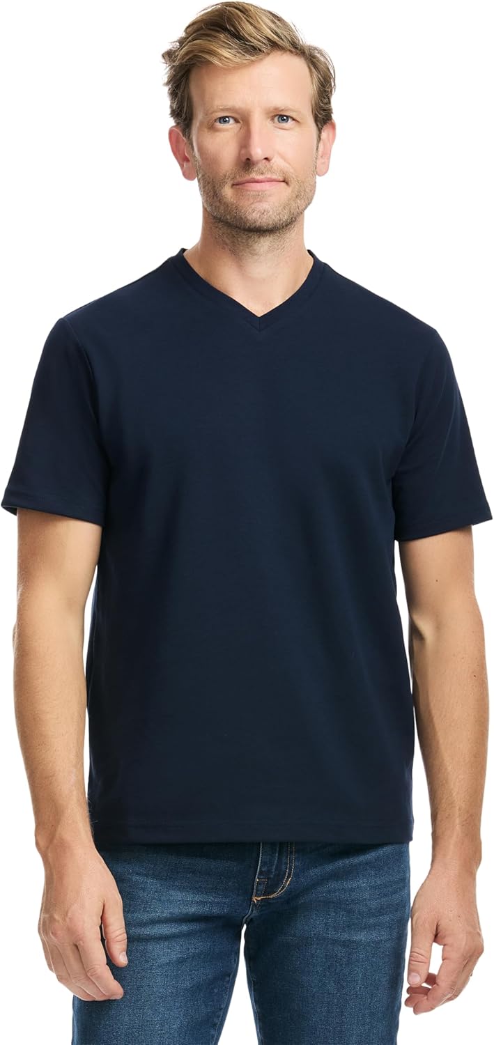 SAKS Fifth Avenue Men's Short Sleeve Classic Luxe Jersey V-Neck T-Shirt