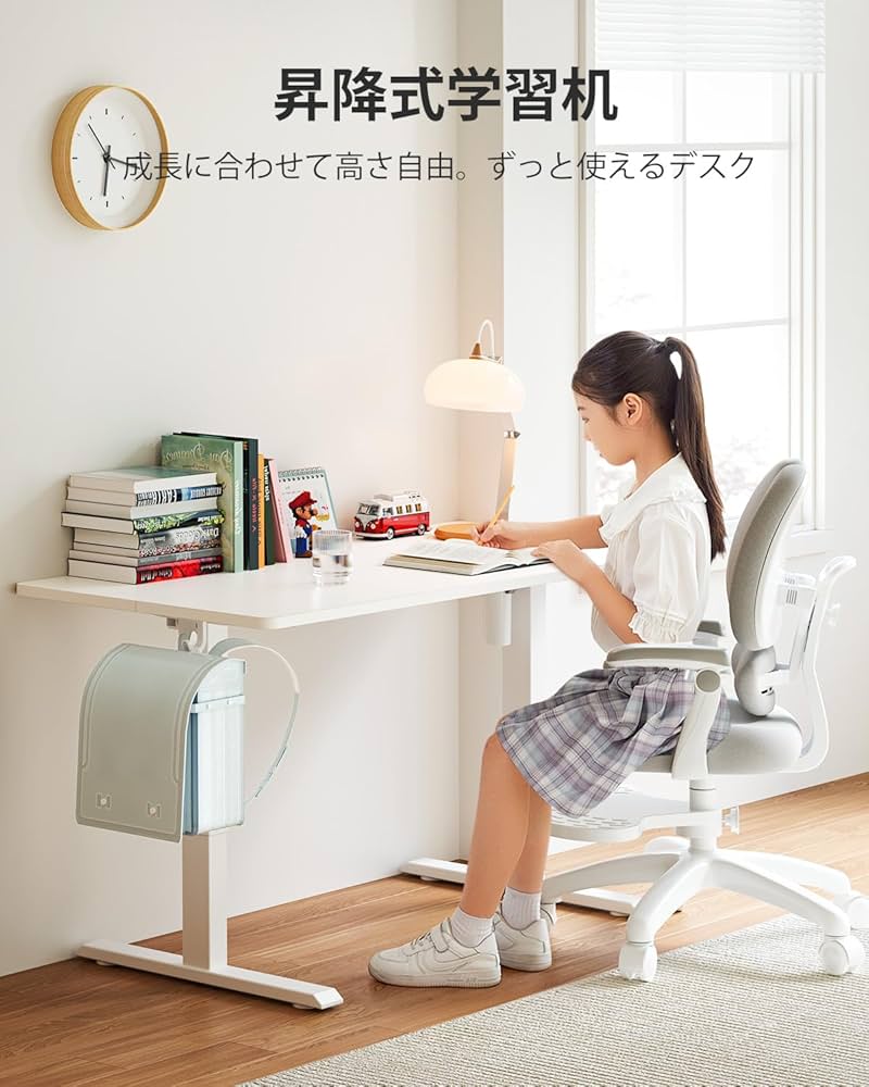 FEZIBO 電動昇降式デスク 幅100cm 奥行60cm Amazon | FEZIBO電動昇降式デスク スタンディングデスク 幅100cm