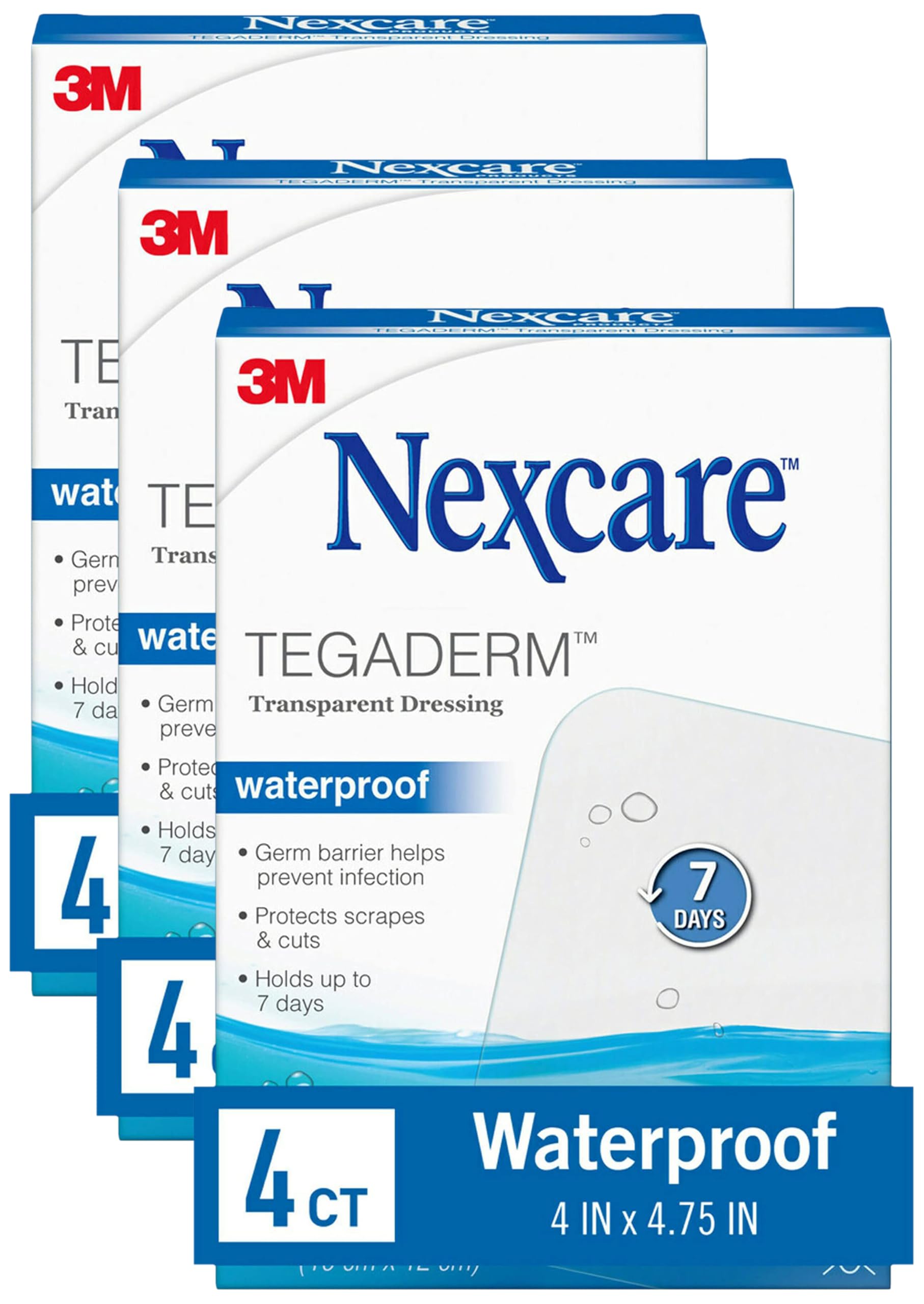 Amazon.com: Nexcare Tegaderm Waterproof Transparent Dressing