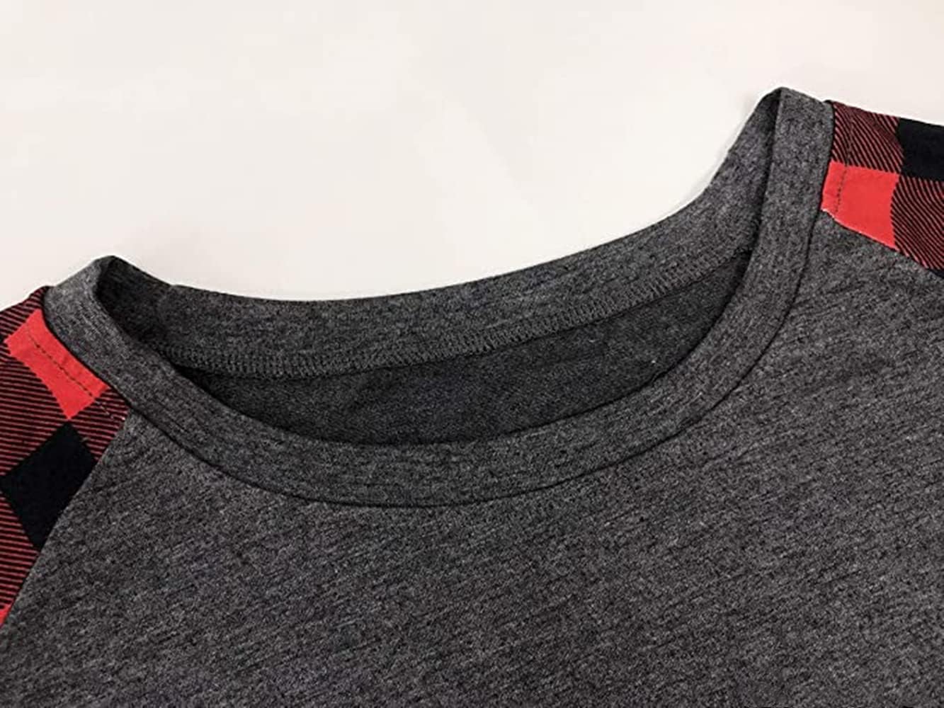 Women's Merry Christmas Shirts This is My Christmas Movie Watching Shirt Gnome Plaid Long Sleeve Raglan Baseball Tee Tops - Image 3