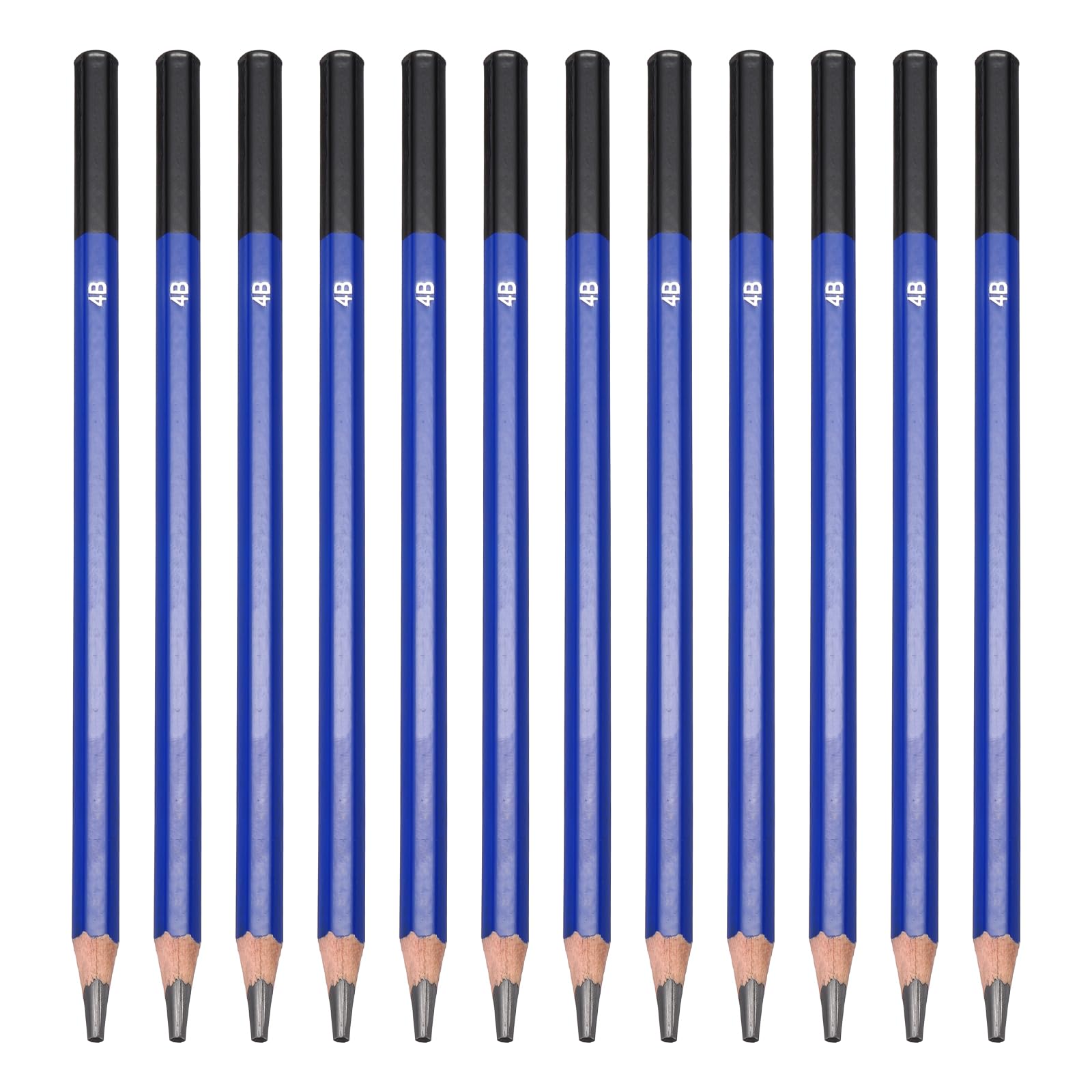 PATIKIL 4B Drawing Pencils for Sketching 24PCS Sketch Pencils for Drawing Art Pencils Graphite Wood Pre-sharpened for Drawing Sketching Artists 4B Pencils