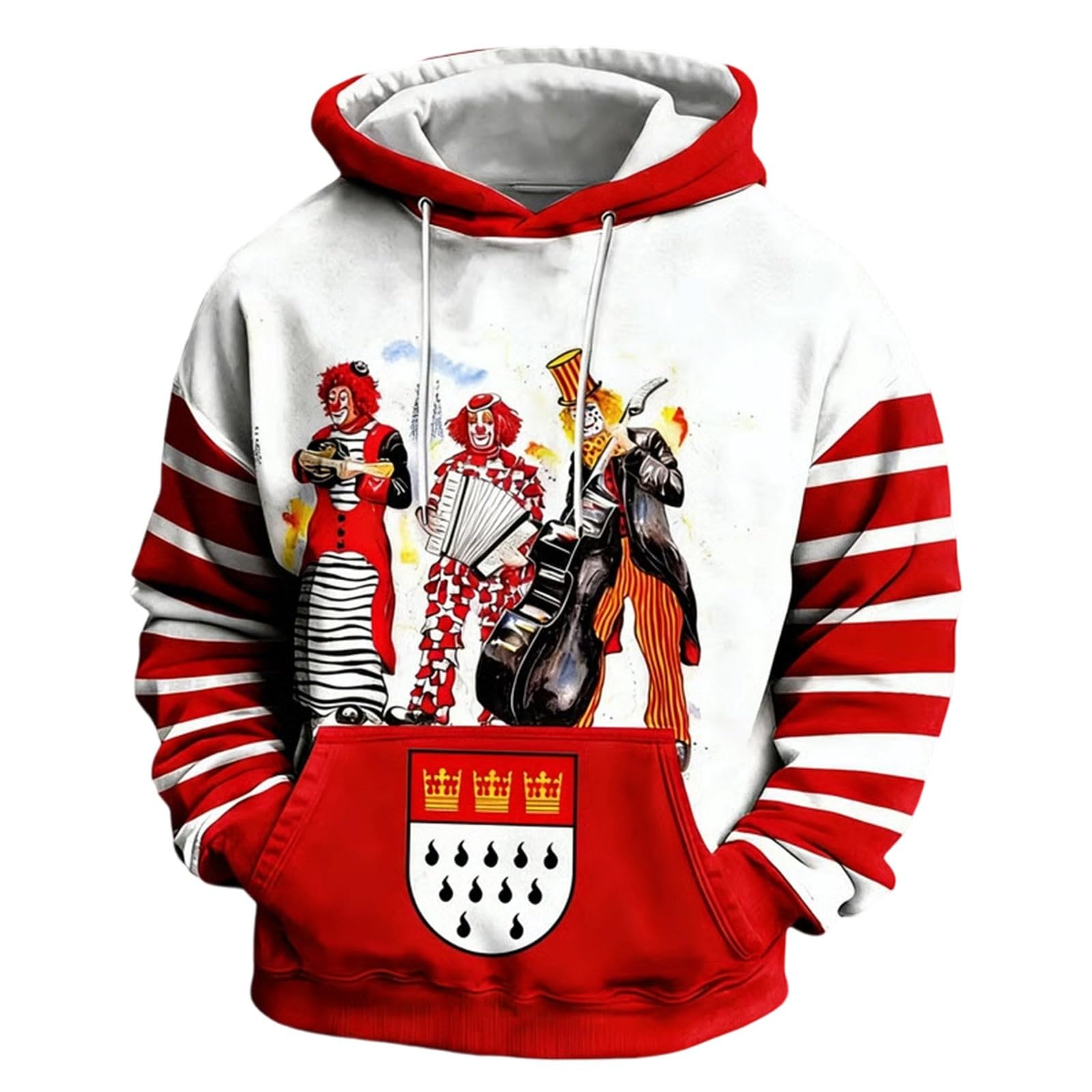 Pull à capuche homme esprit viking, le sweat shirt décontracté rétro - 4