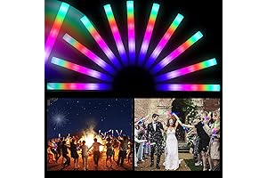 16" Light Up Pool Noodles for Festive Nighttime Fun