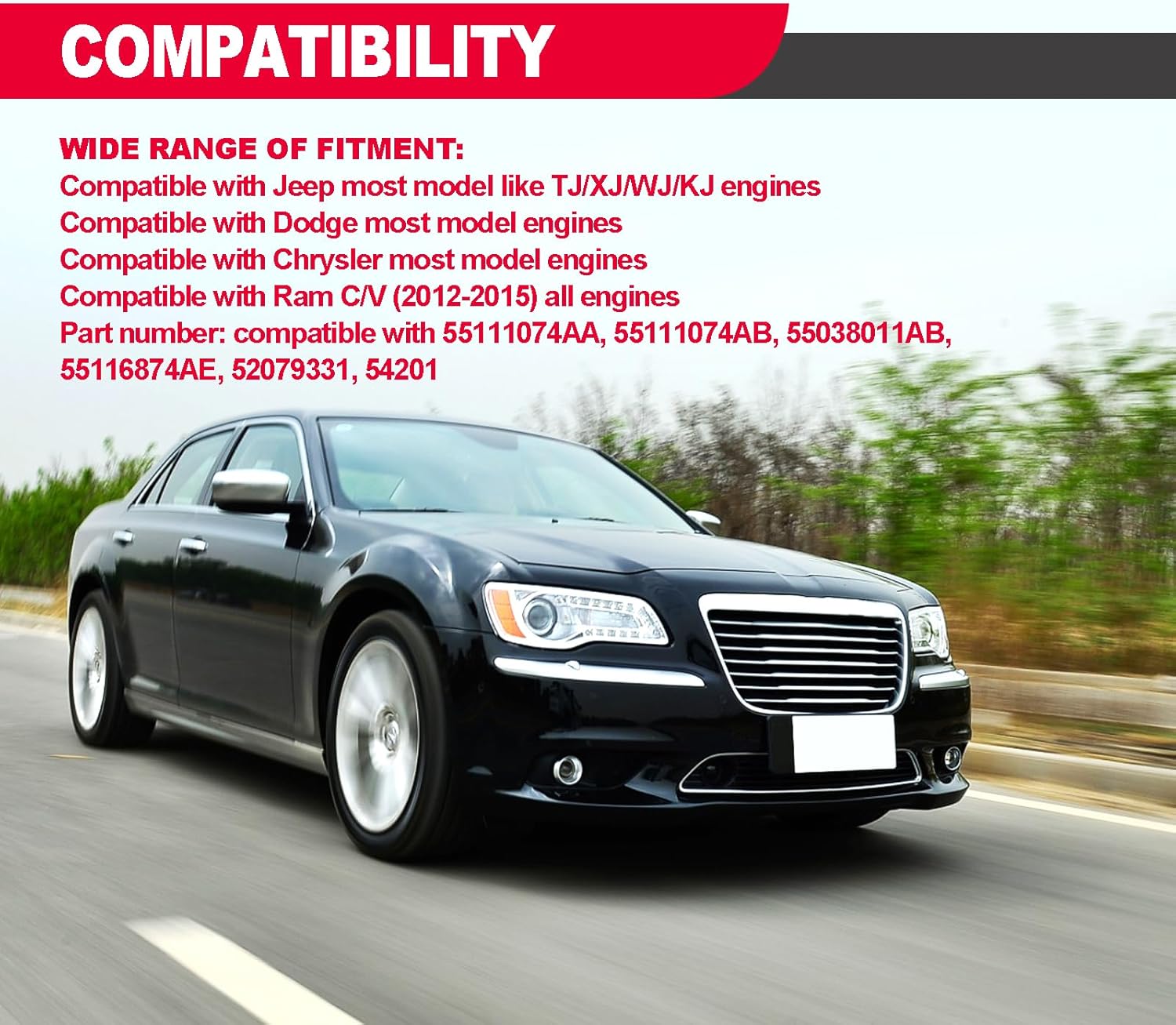 2 Pack Engine Coolant Reservoir Cap, Yellow Coolant Cap Compatible with Chrysler, Dodge, Jeep, Ram, Replacements 55111074AA, 55111074AB, 52079331, 54201