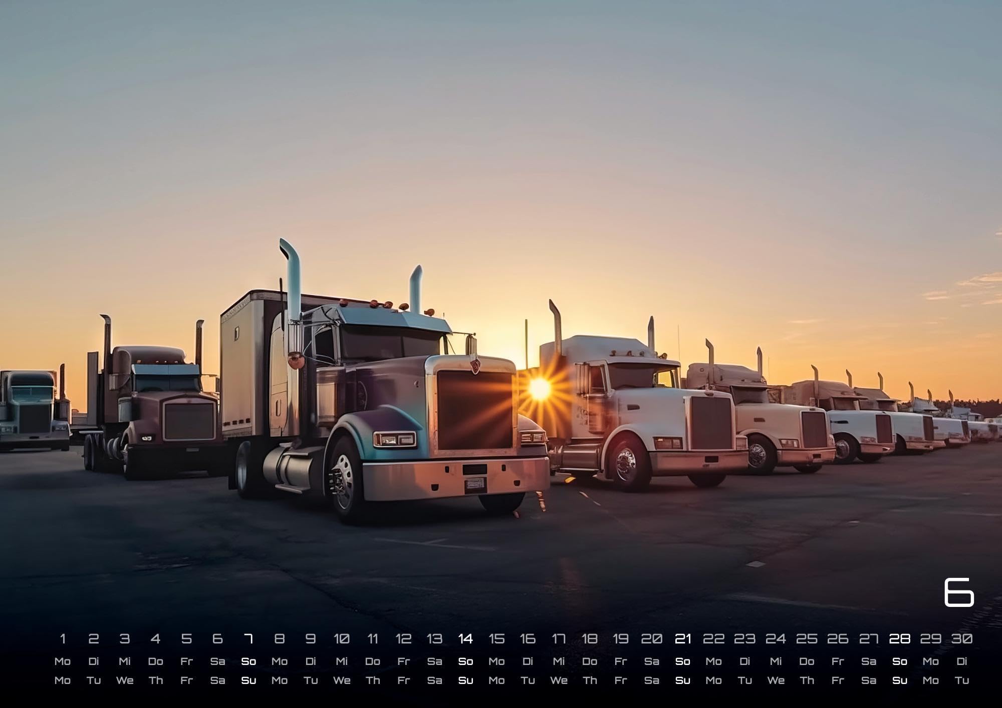 Trucks - Könige der Straße - LKW - 2026 - Kalender DIN A2: Der Wandkalender mit den besten LKW's auf unseren Straßen für das Jahr 2026 im extragroßen Format DIN A2 (ca. 60 x 42 cm)!