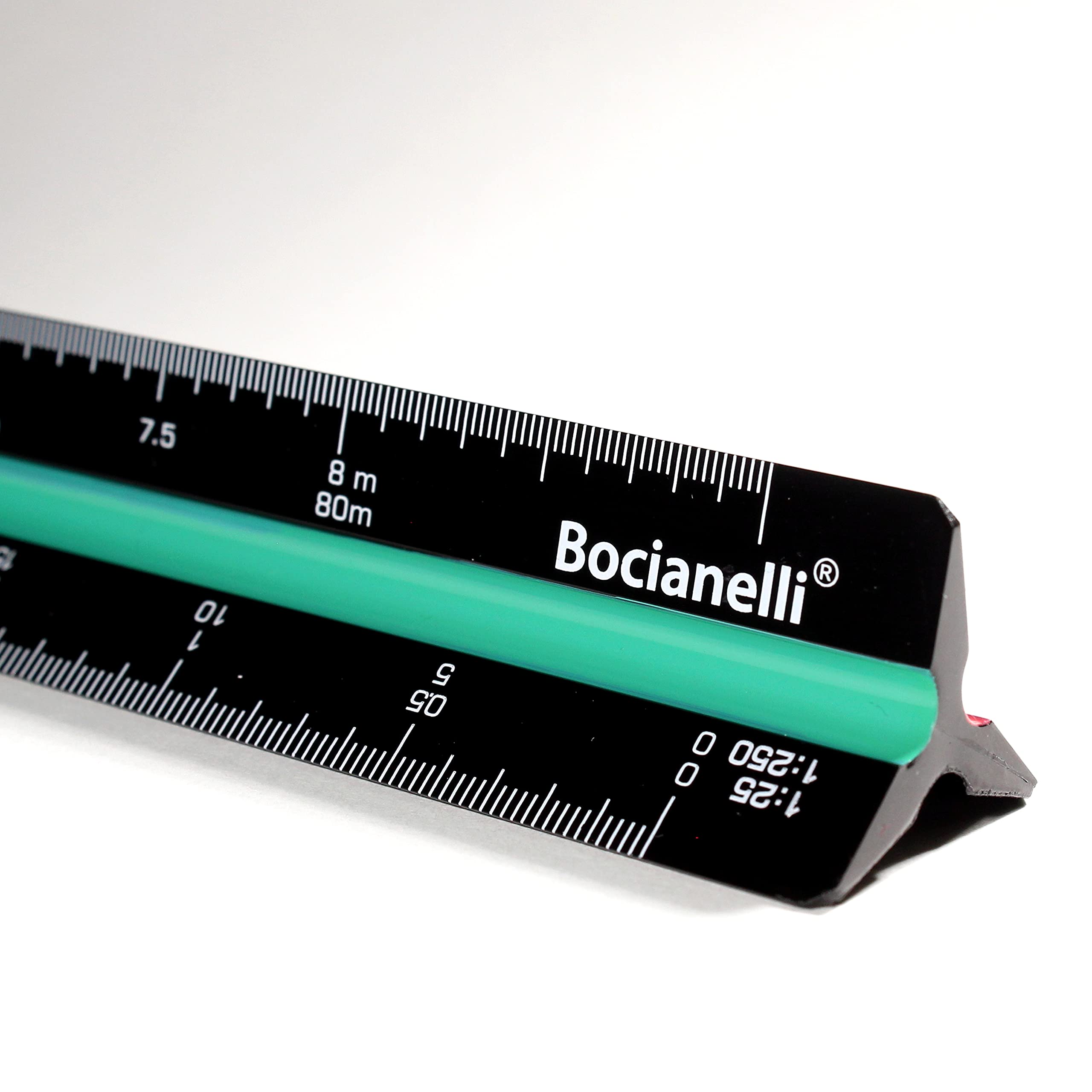 Buy Black Professional 30cm 12" Metric Plastic Triangular Scale Ruler 1