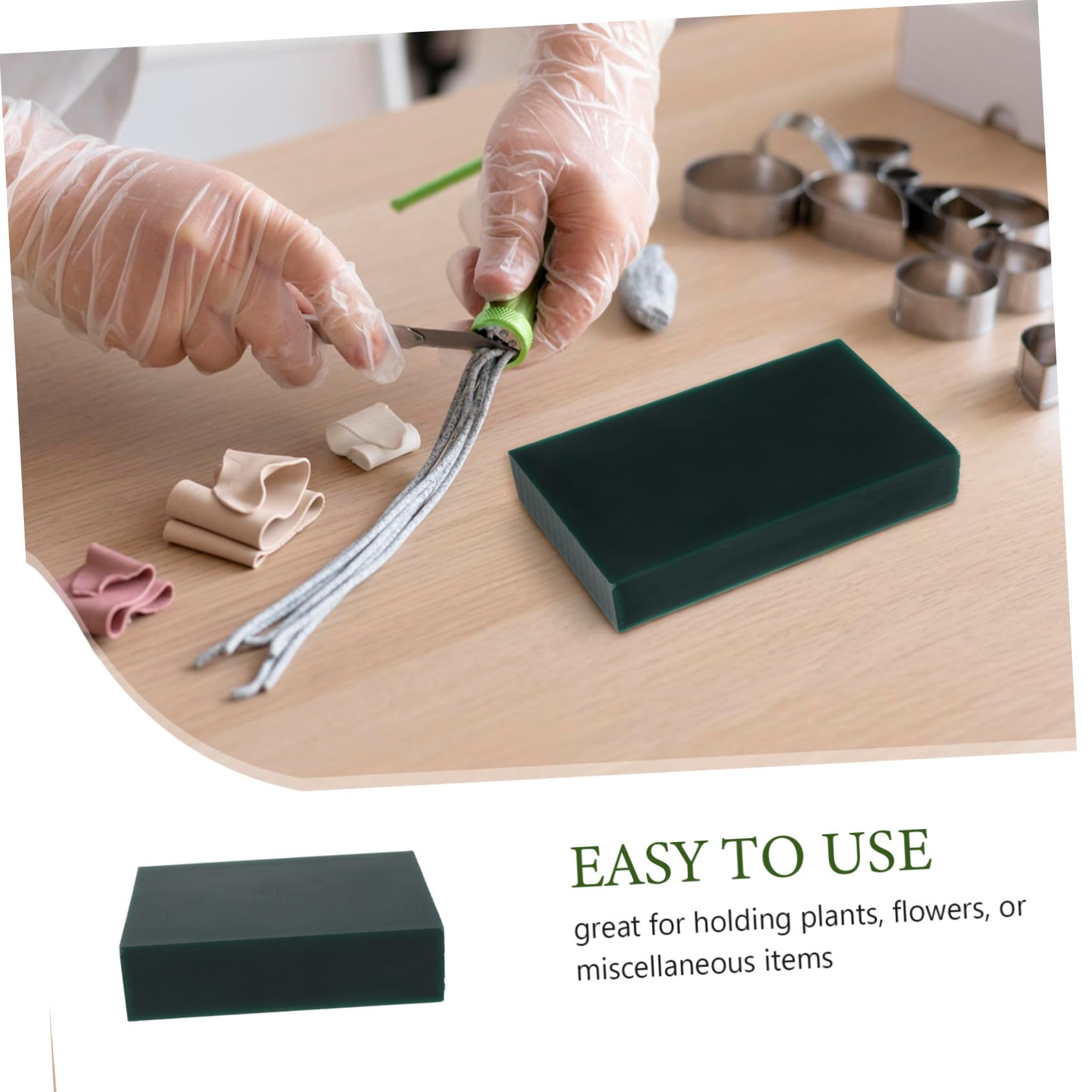 Housoutil Blocco di Cera per Gioielli per Intaglio e Fusione, Materiale per Stampaggio di Precisione, Cera Rettangolare Verde, Strumento per Creazione e Modellazione di Gioielli,