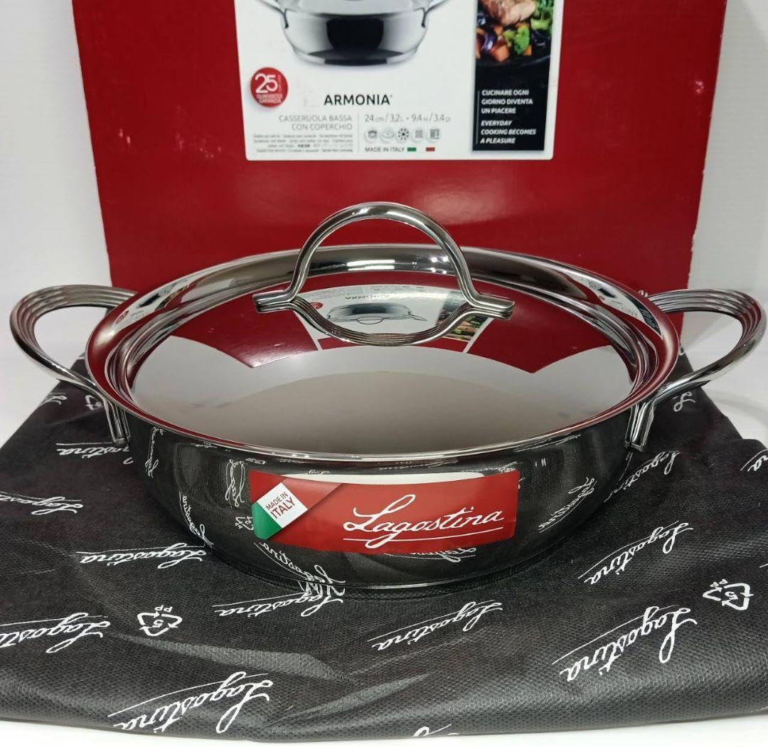 ラゴスティーナ 両手鍋＆片手鍋 ラゴスティーナ 浅型 両手鍋