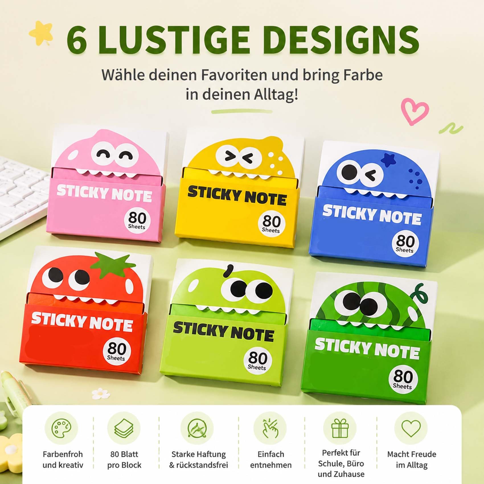 Sparkly Transparent Sticky Notes, 2027 Neu Wiederverwendbare Klebemarker Durchsichtige Klebezettel mit Glitzereffekt, Abziehbare Memo Tabs für Bücher, Planer, Schule und Büro (12 PCS)