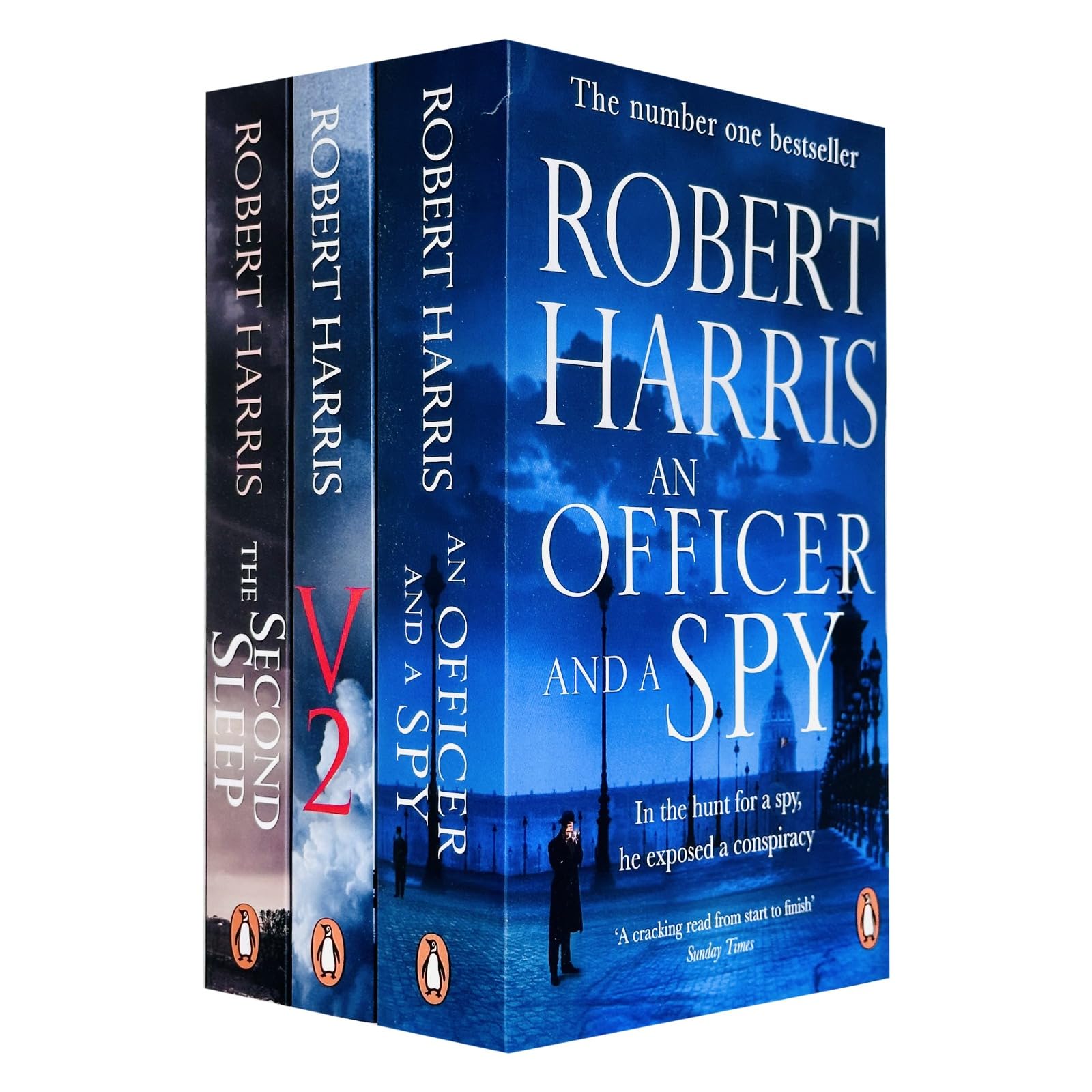 Robert Harris Collection 3 Books Set (V2, The Second Sleep, An Officer and a Spy) Paperback – 28 Aug. 2022