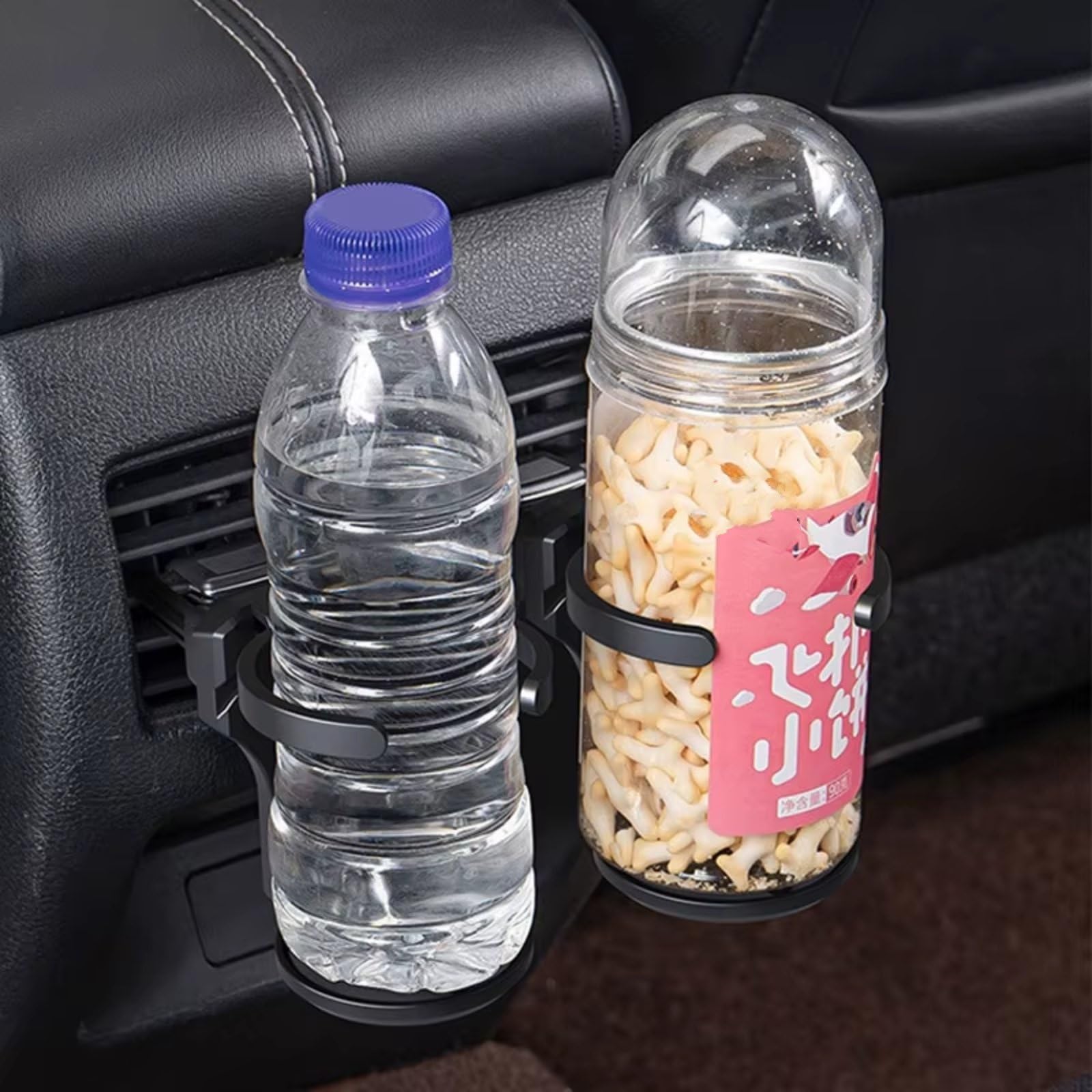 Getränkehalter fürs Auto, Lüftungsschlitzhalterung für Becher und Flaschen, Faltbarer Flaschenhalter fürs Auto, multifunktionales Kaffeezubehör