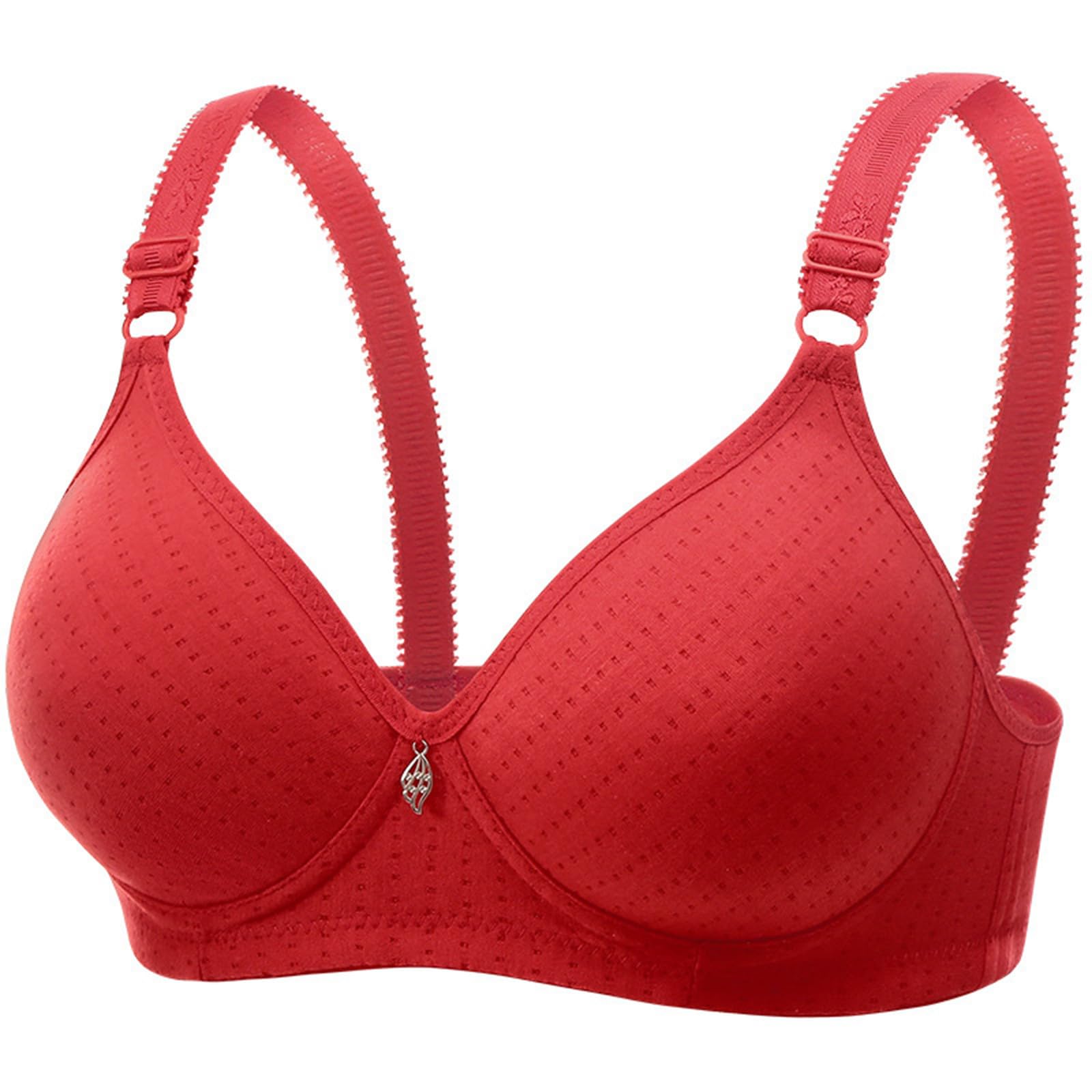 Adjustable Strap Seamless Wireless Everyday Bras for Women Comfortable Supportive No Underwire Full Coverage Tshirt Bra
