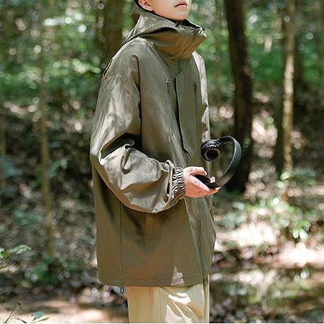 Regenjacke Herren Wasserdicht Atmungsaktiv - Softshell Windjacke Mit Kapuze Outdoor