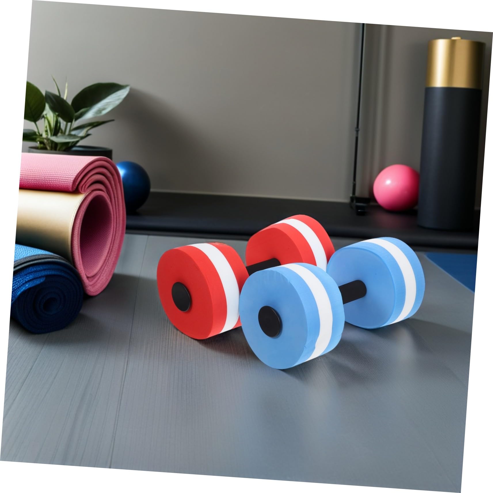 Toddmomy 2pezzi Manubri Galleggianti in Eva per Esercizi Acquatici Attrezzatura Fitness per Piscina Pesi per Acqua per Acquagym e Allenamenti