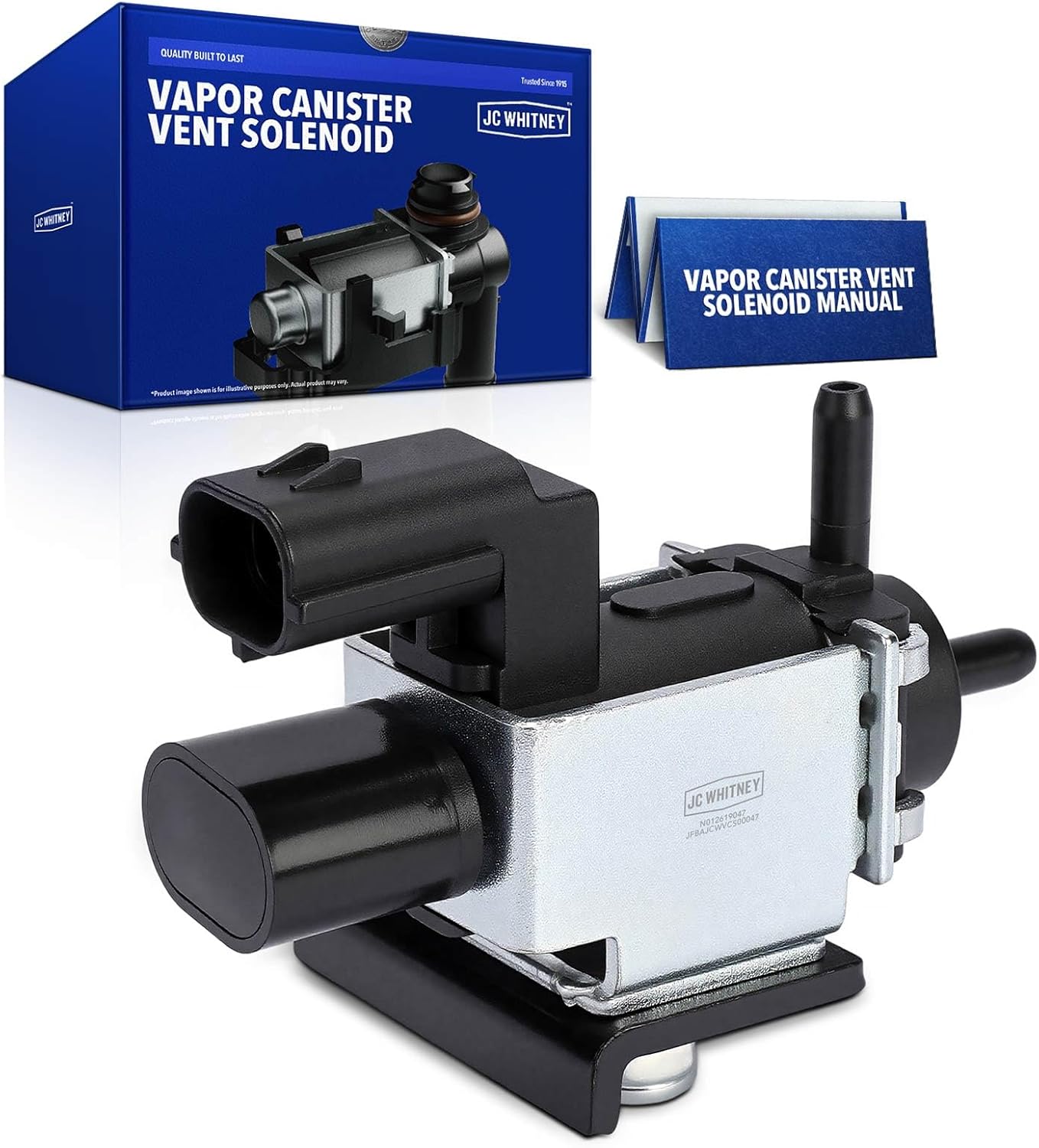 JC Whitney JFBAJCWVCS00047 Vapor Canister Purge Solenoid - Compatible with Hyundai Santa Fe 2012-2016, Santa Fe Sport 2013-2016, Tucson 2014-2015, Sonata 2011-2014, Kia Optima 2012-2015 - 2.4L