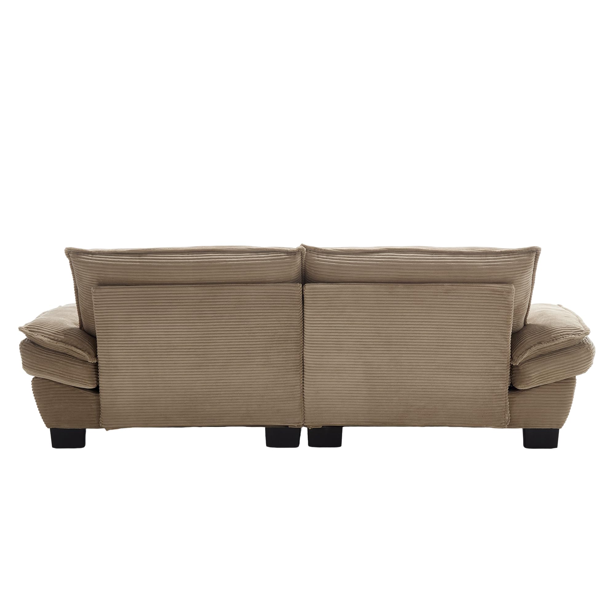 TIZZ Un moderno, semplice divano a due posti con un materasso a molle, che richiede un solo cuscino, è accogliente, ma spazioso e capiente per il soggiorno/camera da letto/ufficio, Khaki