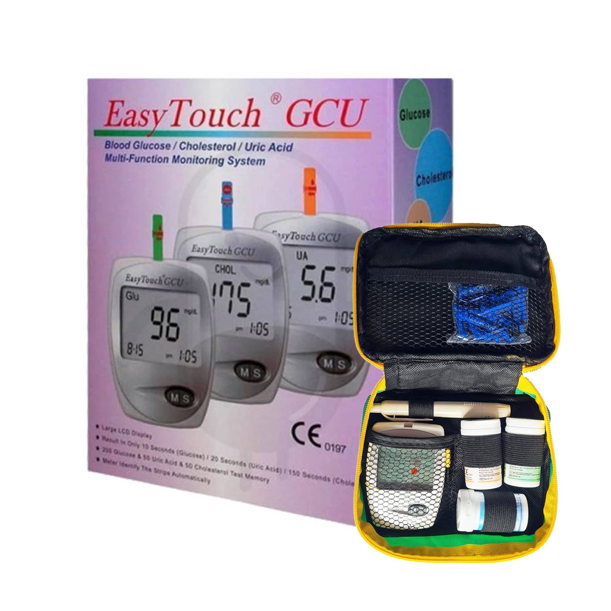 Buy Easytouch Glucose Cholesterol Uric Monitor Testing Device Blood