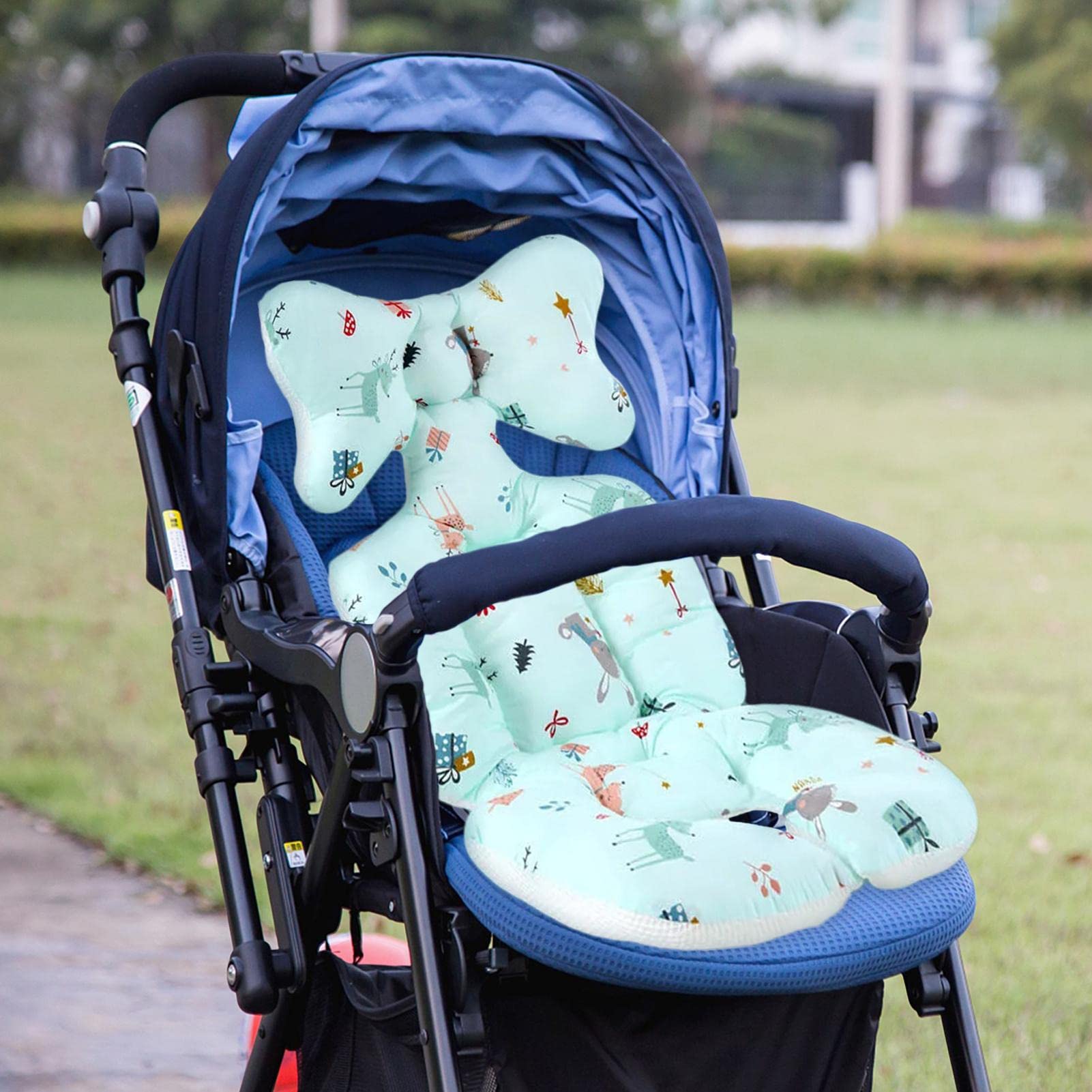 Fodera per seggiolino passeggino - Coprisedile universale per carrozzina | per passeggino traspirante Tappetino per Fodera per passeggini e seggioloni