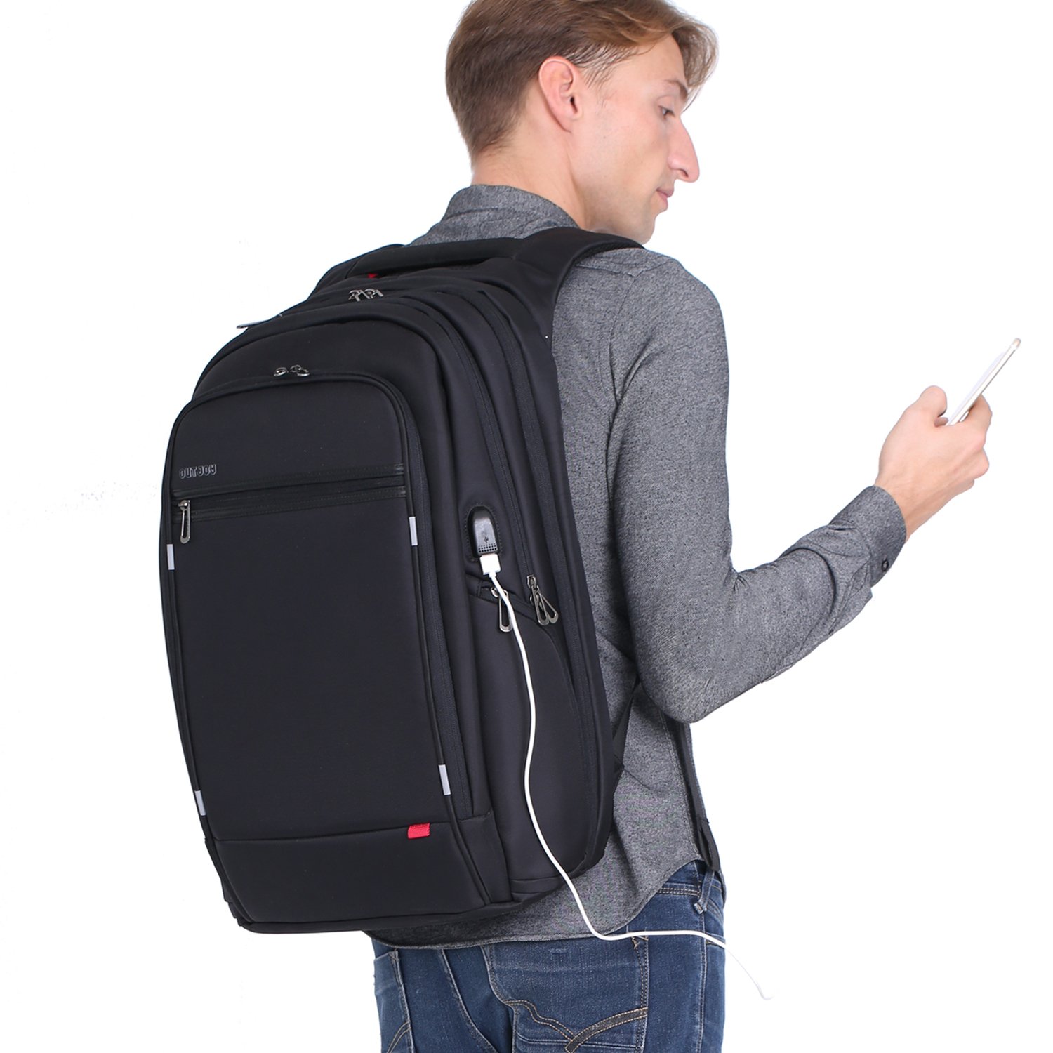 USB Charging Port,Large Bookbag 