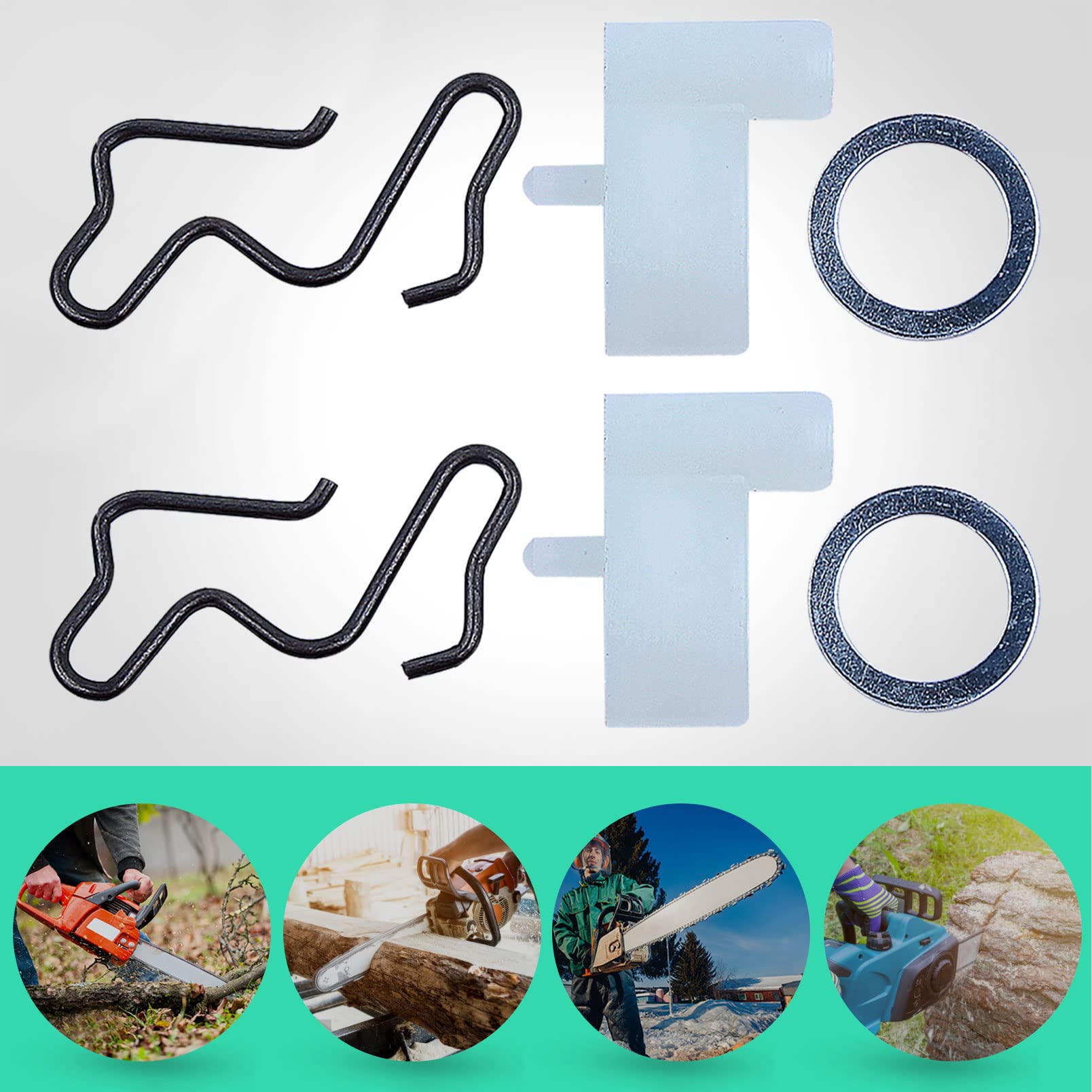 WOWOWO 10 Pièces Kit De Rondelle De Ressort De Chien De Cliquet De Démarreur De Recul Pour STIHL 017018 MS170 MS180