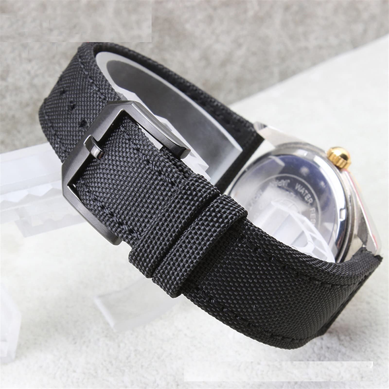 GUMMMY Paski do zegarków IWC Pilot Portugalskie Portofino nylonowe płócienne paski do zegarków, zielone, niebieskie, szare, czarne, paski do zegarków, bransoletki, 20mm, Agat