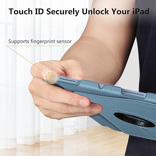 Vista 191 de Fintie Funda giratoria para iPad (A16) de 11ª generación de 11 pulgadas (2025), iPad de 10.9 pulgadas (2022) – [Soporte para lápiz integrado] Funda