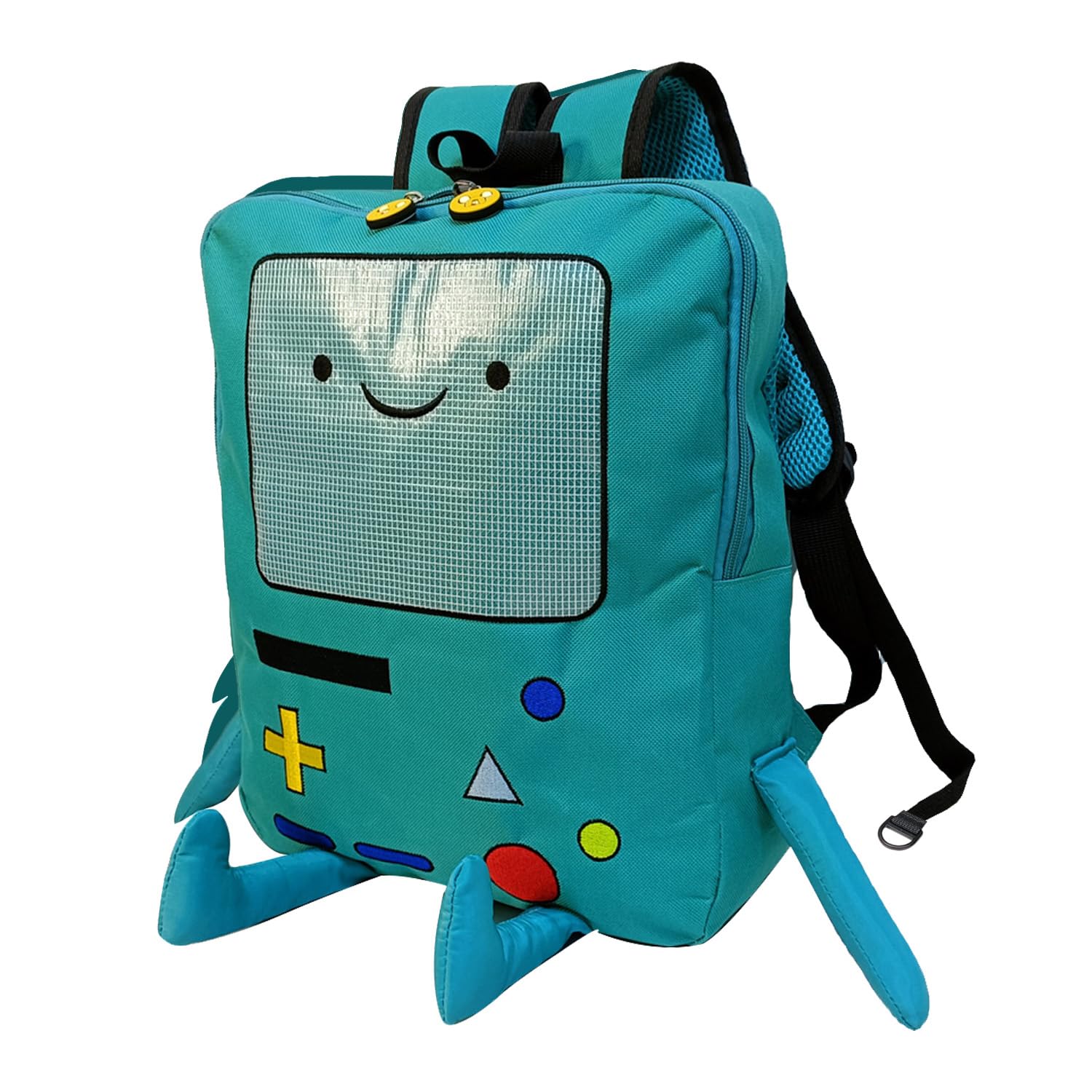 IBSLBMO Cute Cartoon Backpack Casual Travel Green Anime Bag Finn Jake Adventure Trip Breathable Portable Lightweight Backpack