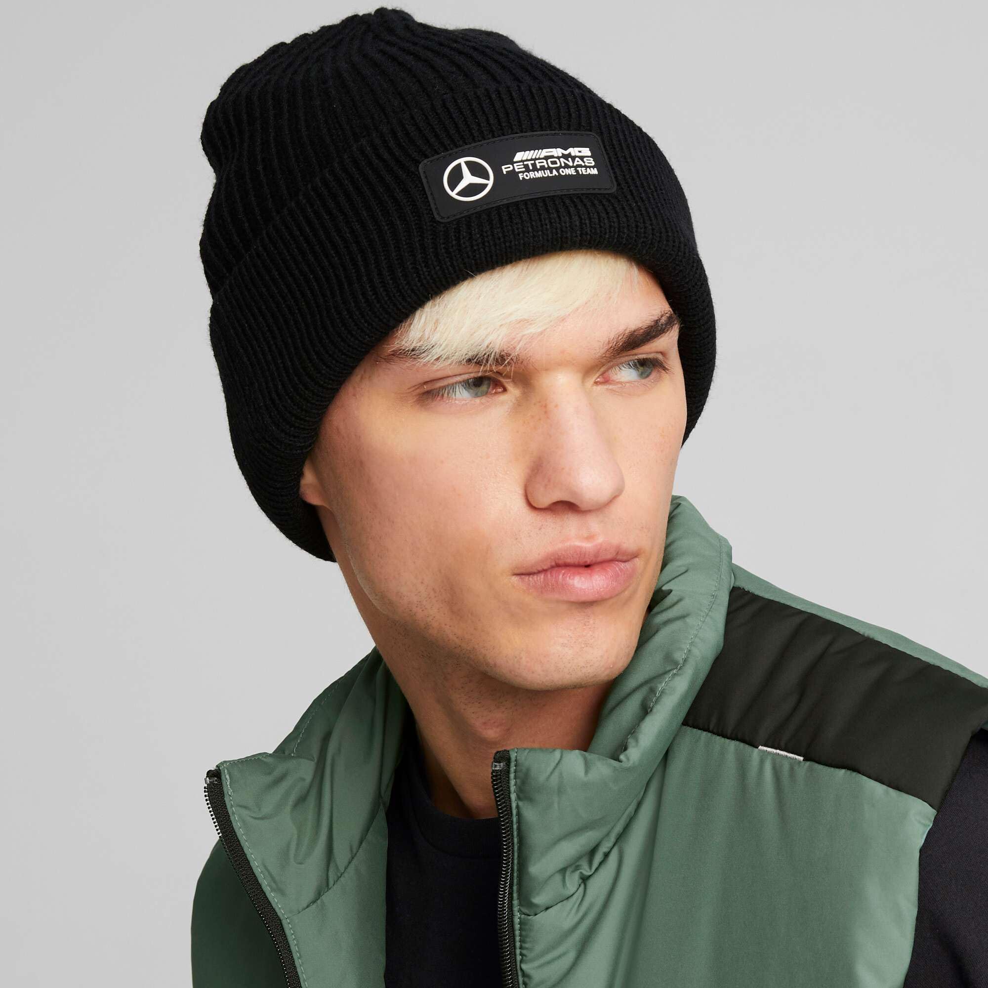Puma MAPF1 Mercedes Beanie schwarz AMG Petronas Mütze Wintermütze Gr.OSFA