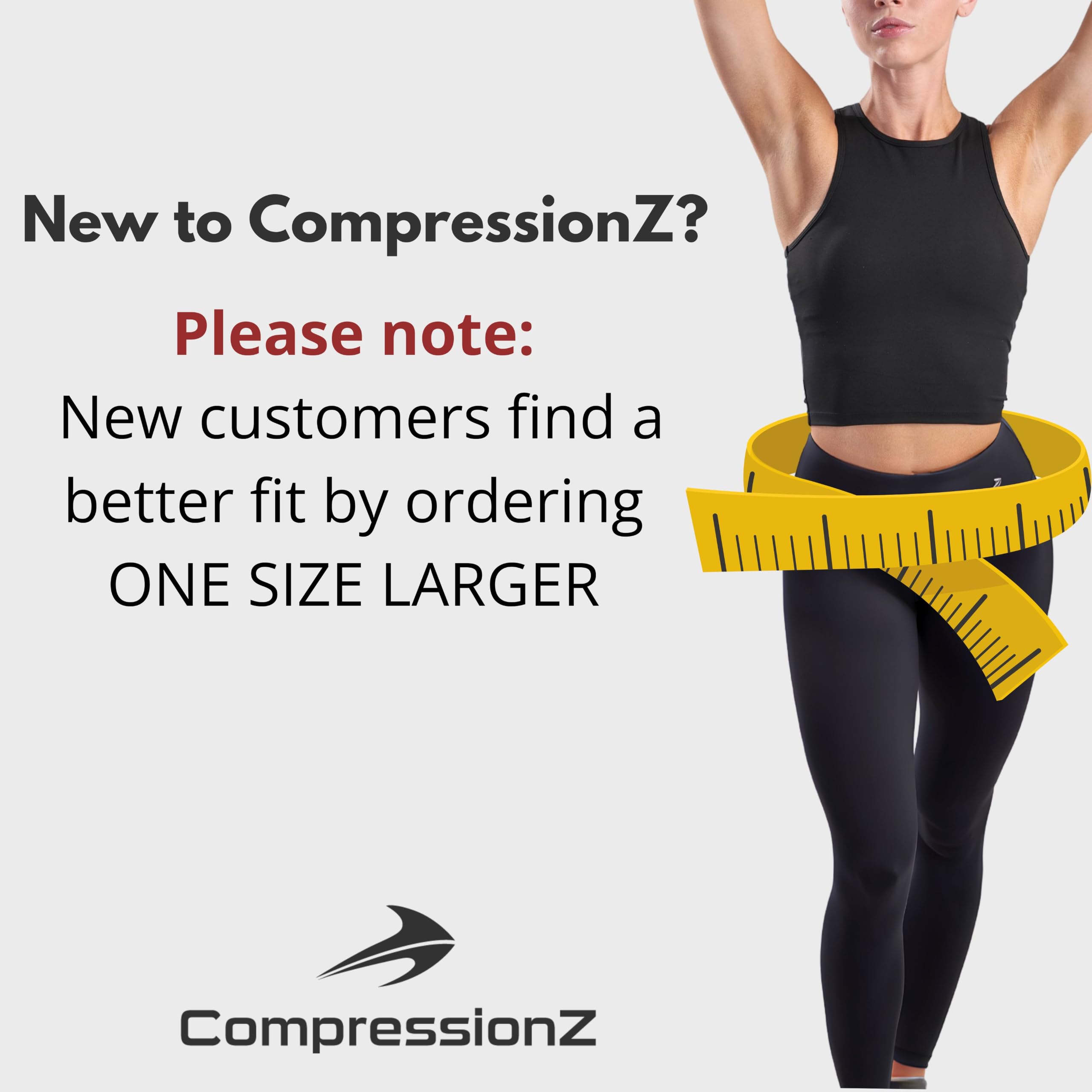 CompressionZ Damen-Kompressions-Leggings, hohe Taille, formend, Fitnessstudio, Pilates, Reisen, Yoga, Workout-Hose
