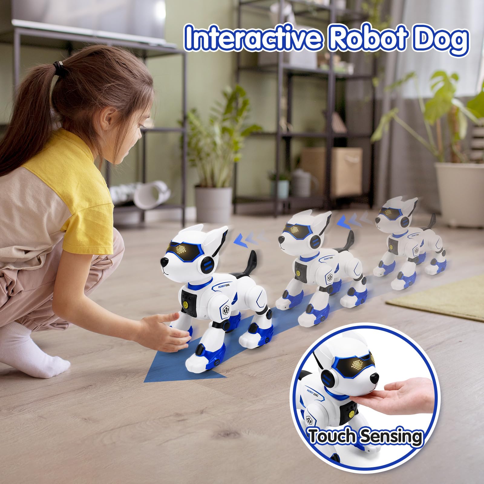 Amazon | 子供用ロボット犬 スマートボイス インタラクティブロボット