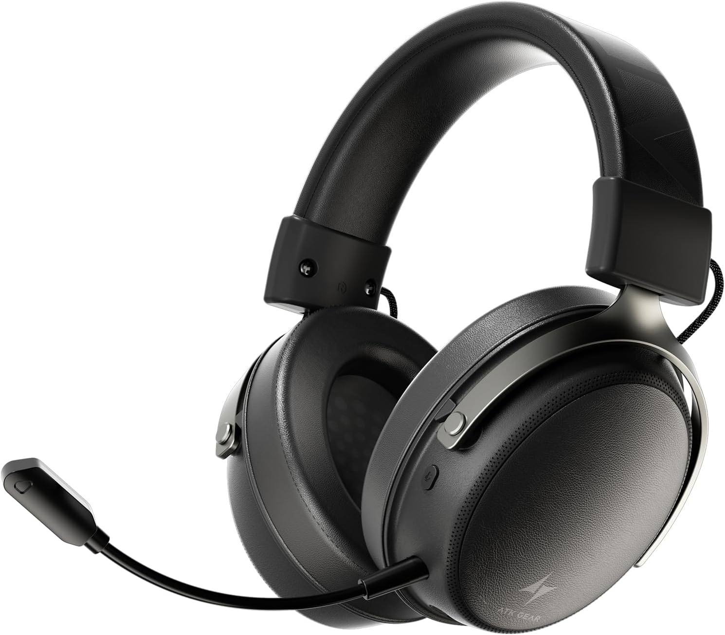 ATK N9 Gaming Headset for Xbox Series X|S, PS5, PC & Switch, Stereo Gaming Headphones with Detachable Noise-Canceling Mic,3.5MM Wired/2.4G/Bluetooth (N9 Pro/Black)