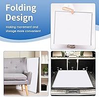 Vista 7 de Magnetic Whiteboard Dry Erase, 48 x 36 inch Large White Board for Wall, Foldable Aluminum Frame Hanging Whiteboards for Home Classroom Office