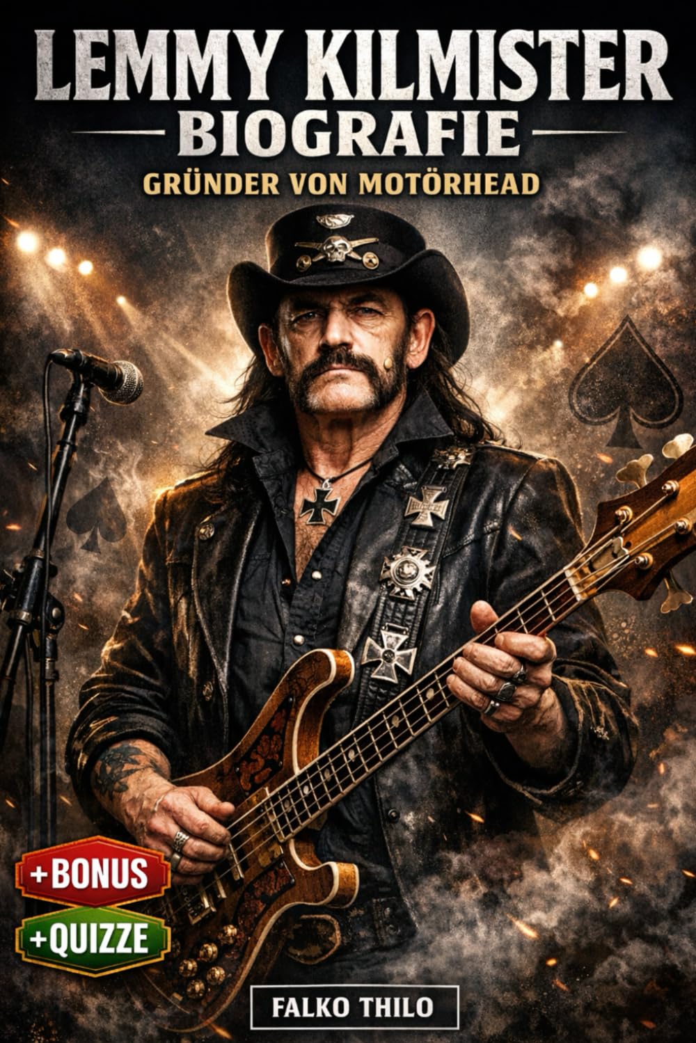 Lemmy Kilmister Biografie: Gründer von Motörhead: Die vollständige Geschichte des ikonischen Frontmanns, Rock-'n'-Roll-Rebells und legendären Bassisten, mit 101 versteckten Fakten und Quizzen