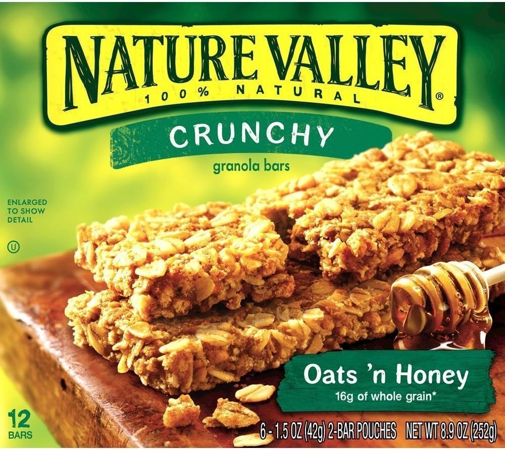 Nature Valley, Crunchy Granola Bars, Oats N Honey, 8.90oz Box (Pack of 4)