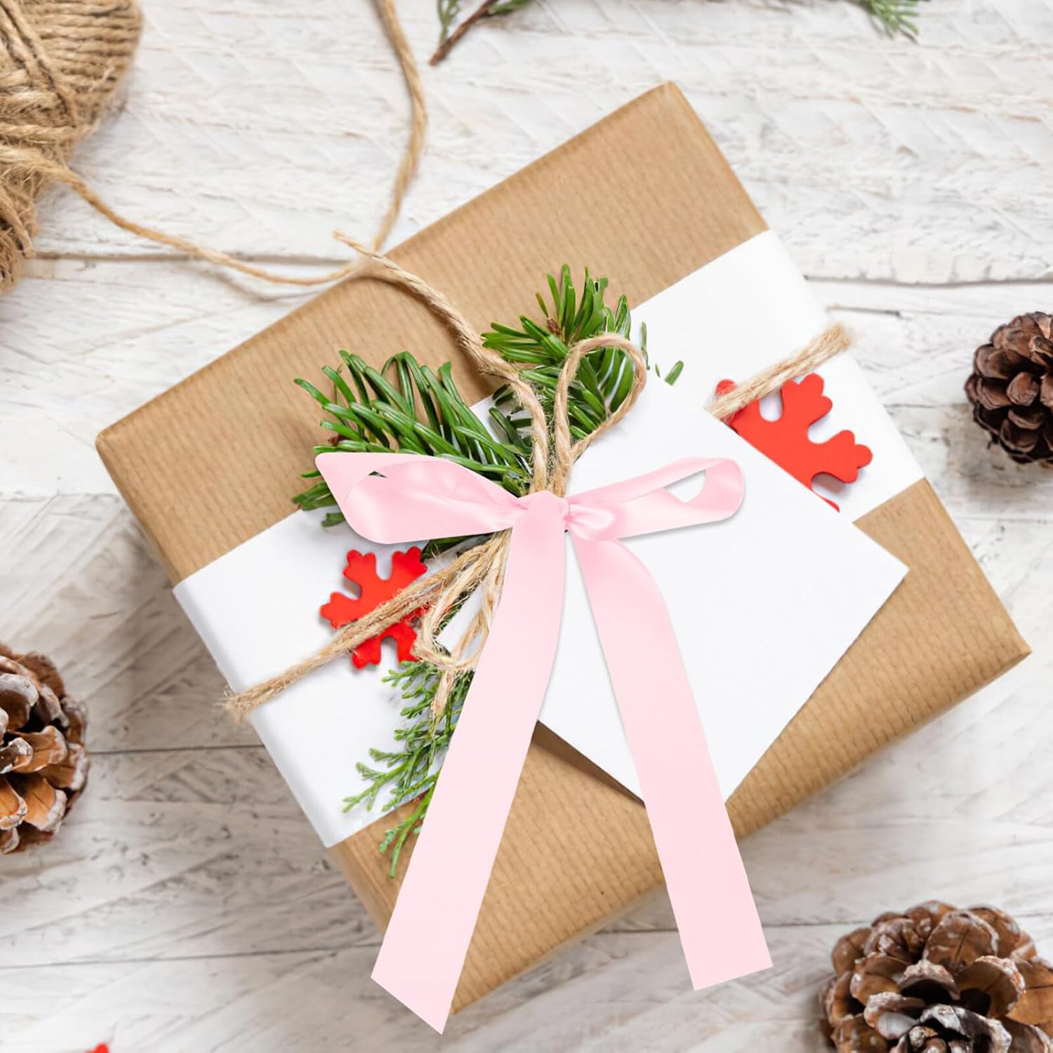 Delicate Package Box Ribbon 4cm Single-Sided Dense Polyester Ribbon 91 Yards Roll for Wrapping, Bowknot Decoration, DIY Craft, Present Packaging and Party Supplies